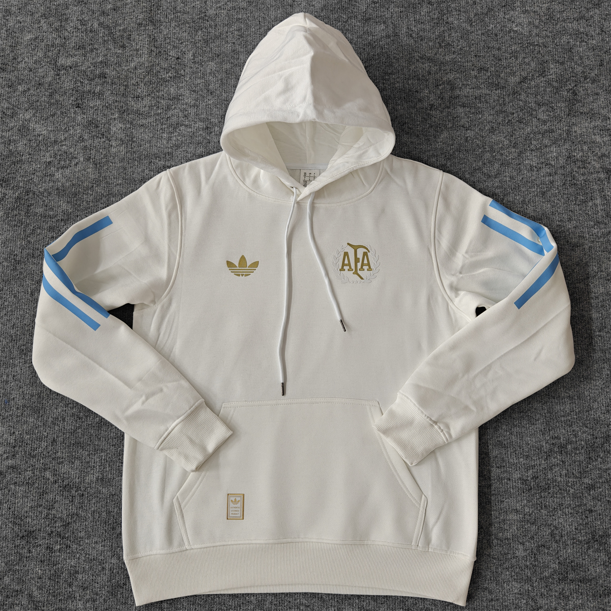 Argentina 24-25 Adi 50 Years Anniversary Hoodie - White - JerseysGala