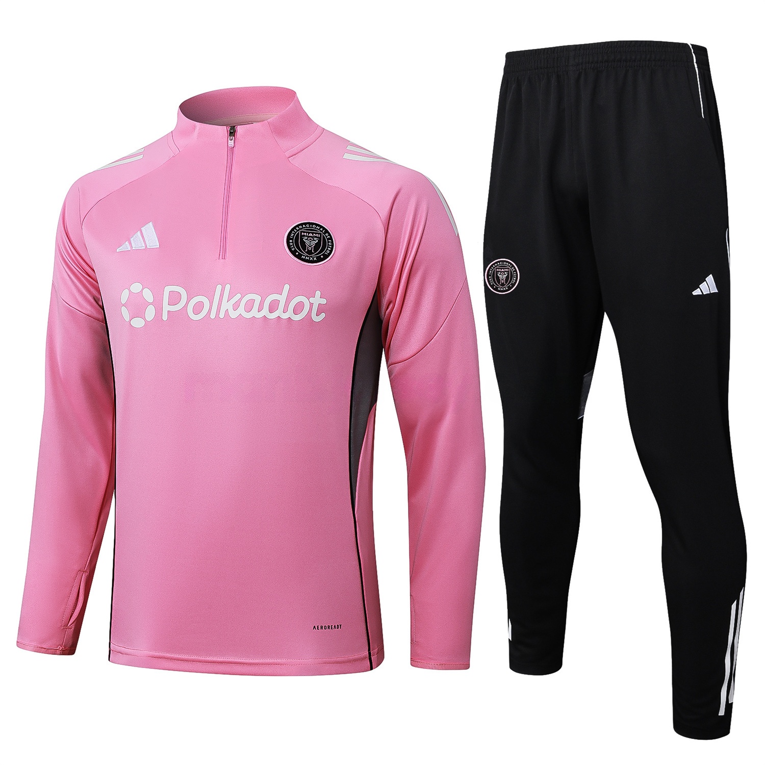 INT M.A.M 25-26 Long Sleeves Training Set - Pink Top & Black Pants - JerseysGala