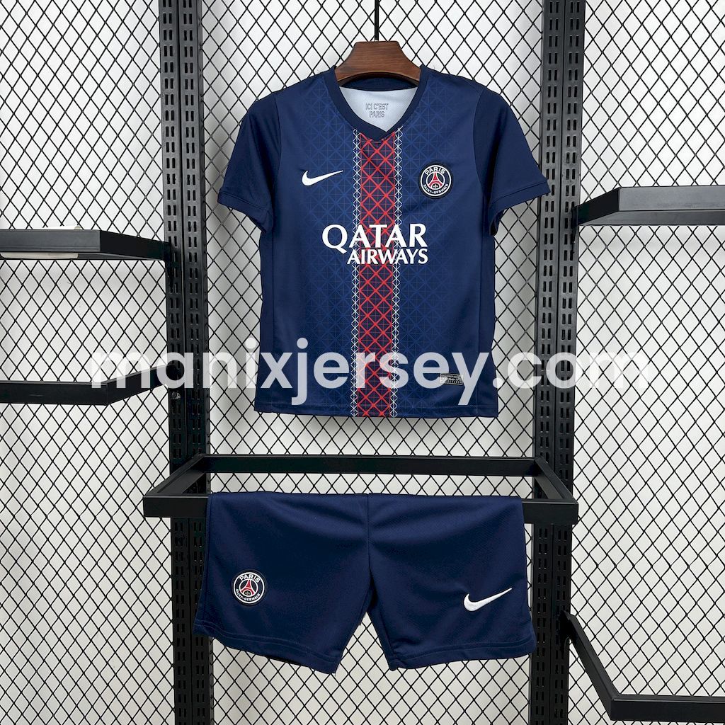 Paris Saint-Germain PSG 25-26 Home Kids Kit - JerseysGala