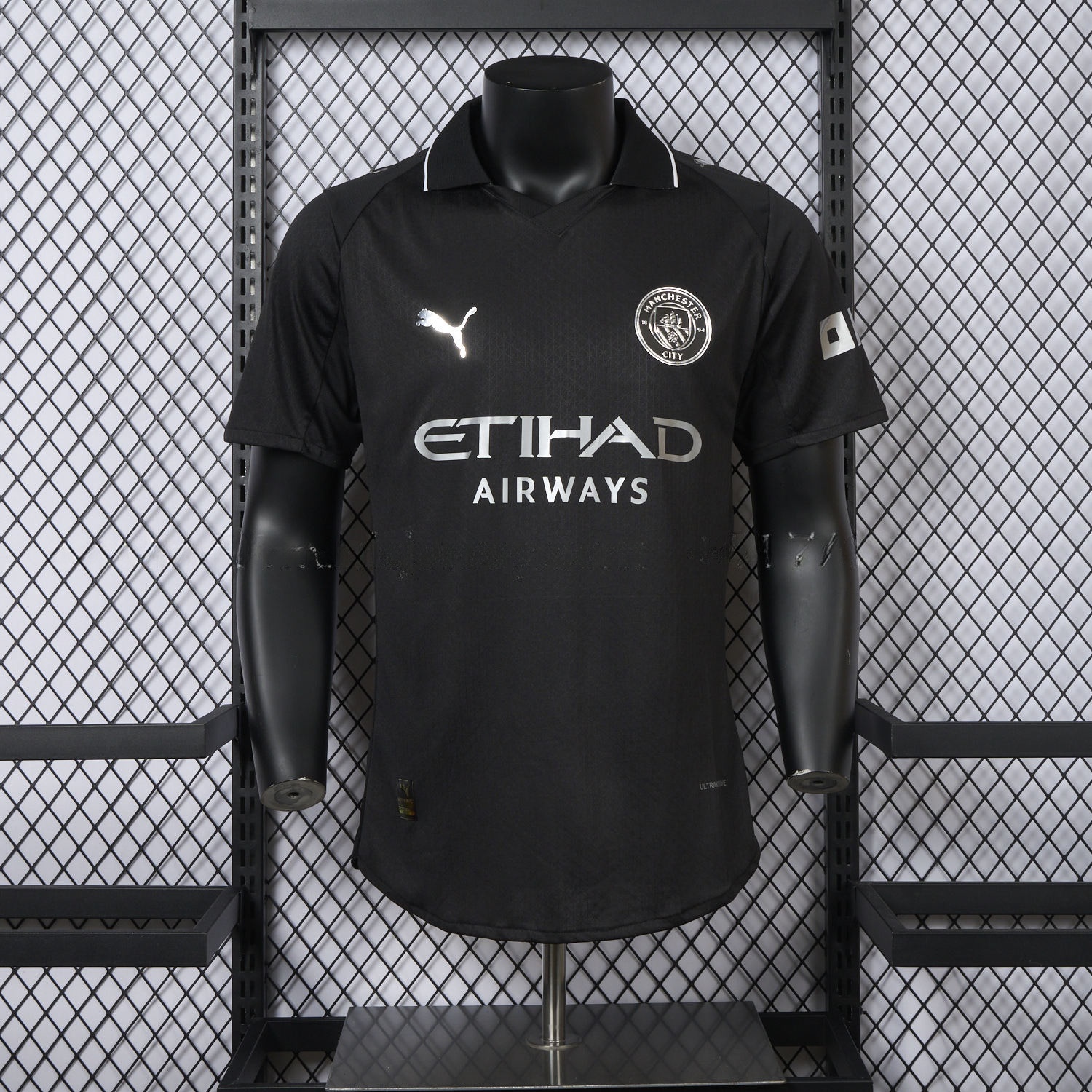 Manchester City 25-26 Away Black Jersey - Player Version - JerseysGala