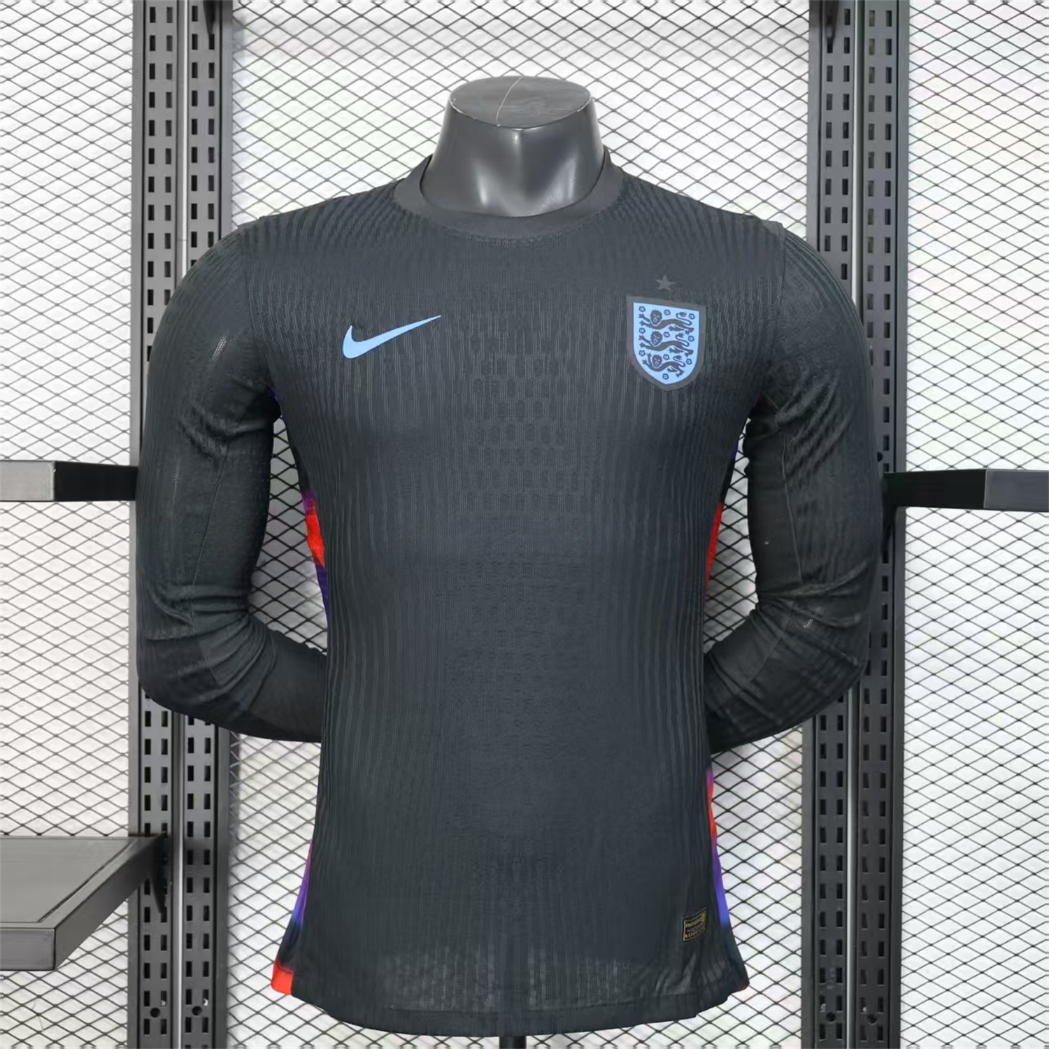 England 2025 Women's Team Away Jersey - Men's Long Sleeves Player Version - JerseysGala