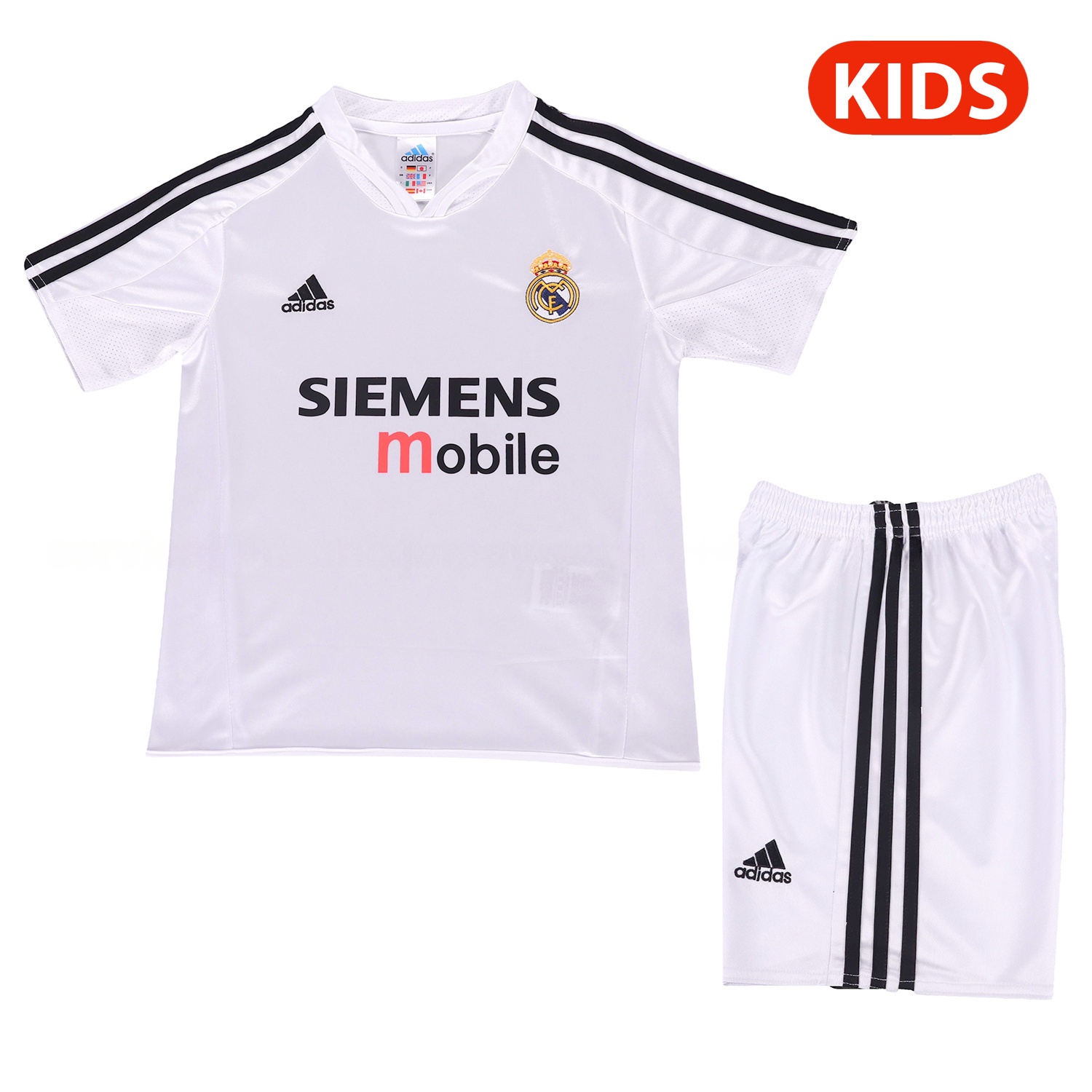 Retro Real Madrid 04-05 Home Kids Kit - JerseysGala