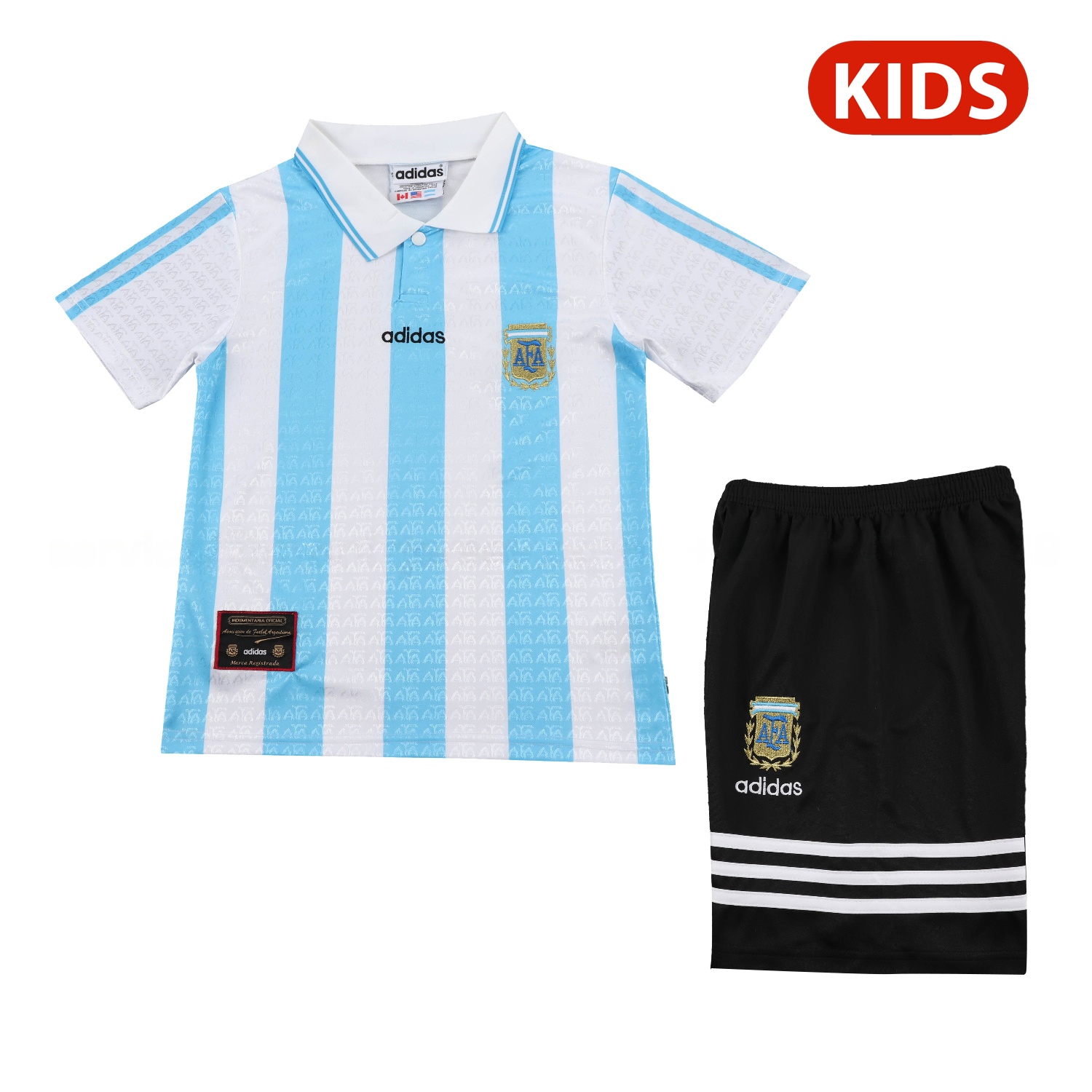 Retro Argentina 1994 Home Kids Kit - JerseysGala