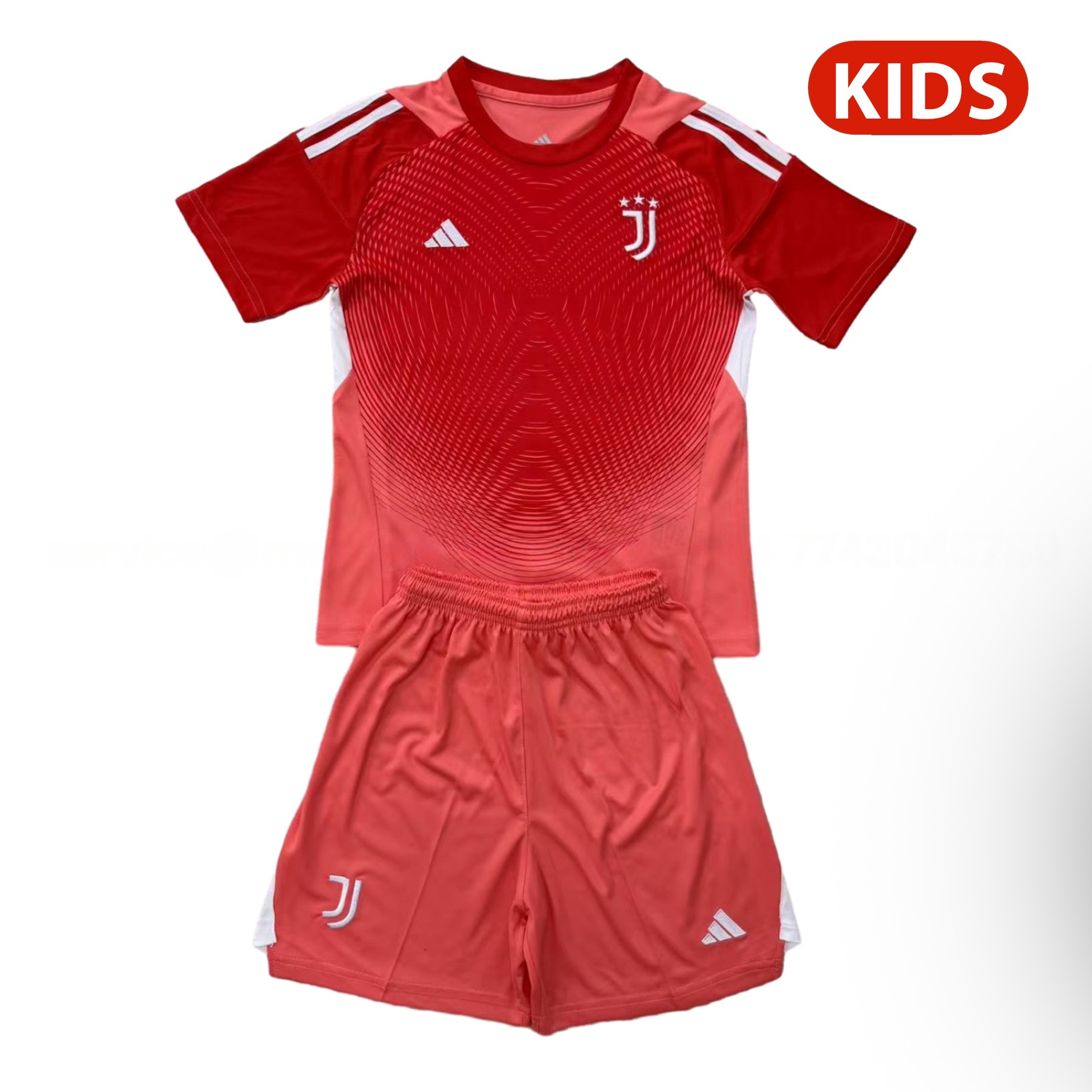 Juventus 25-26 Red Goalkeeper Kids Kit - JerseysGala