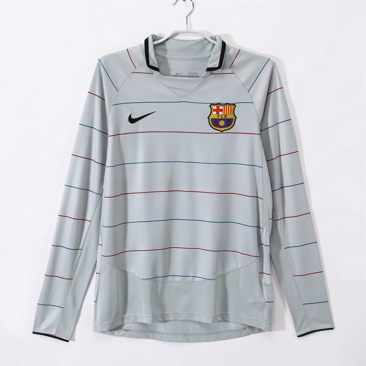 Retro Barcelona 03-04 Away Long Sleeves Jersey - JerseysGala