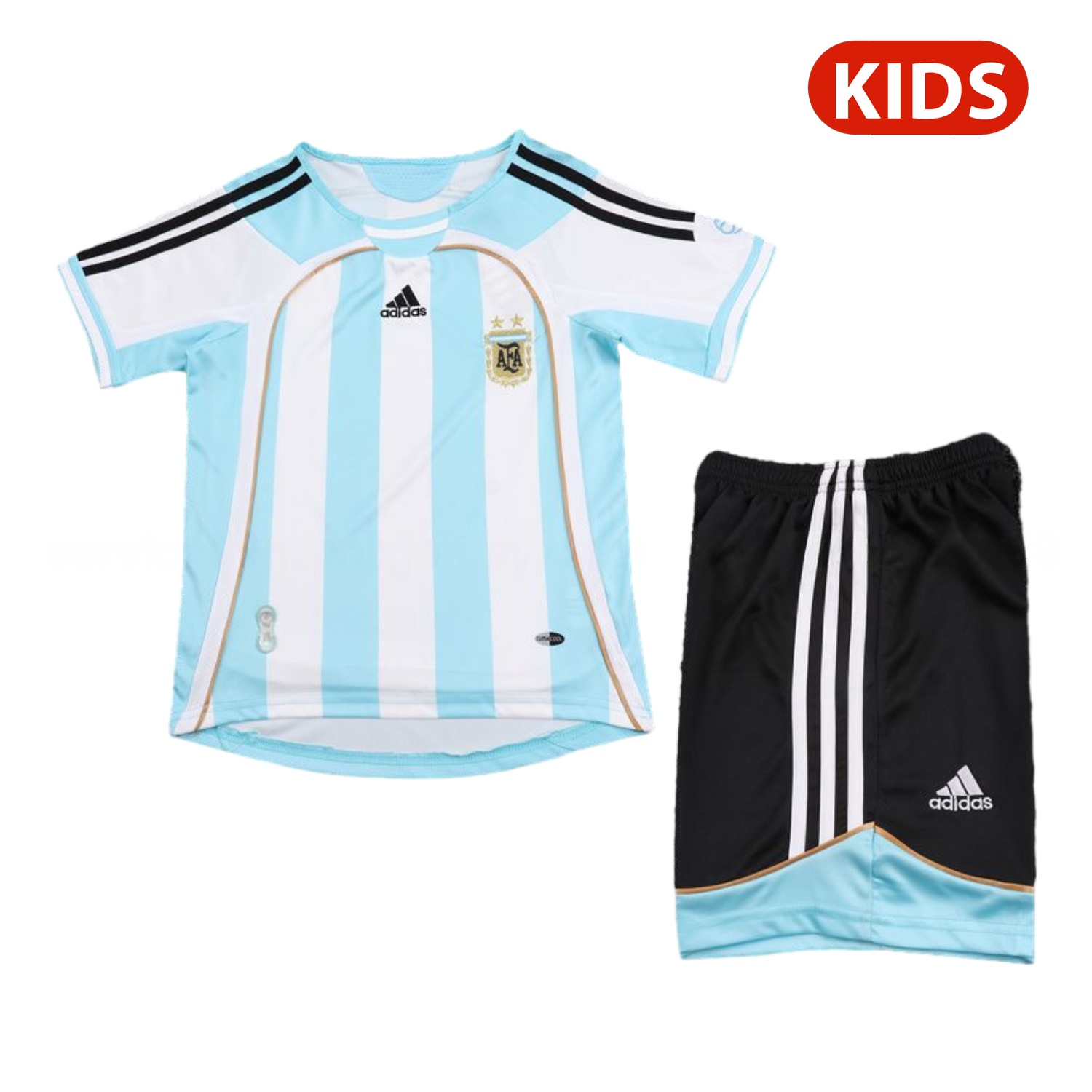Retro Argentina 2006-07 Home Kids Kit - JerseysGala