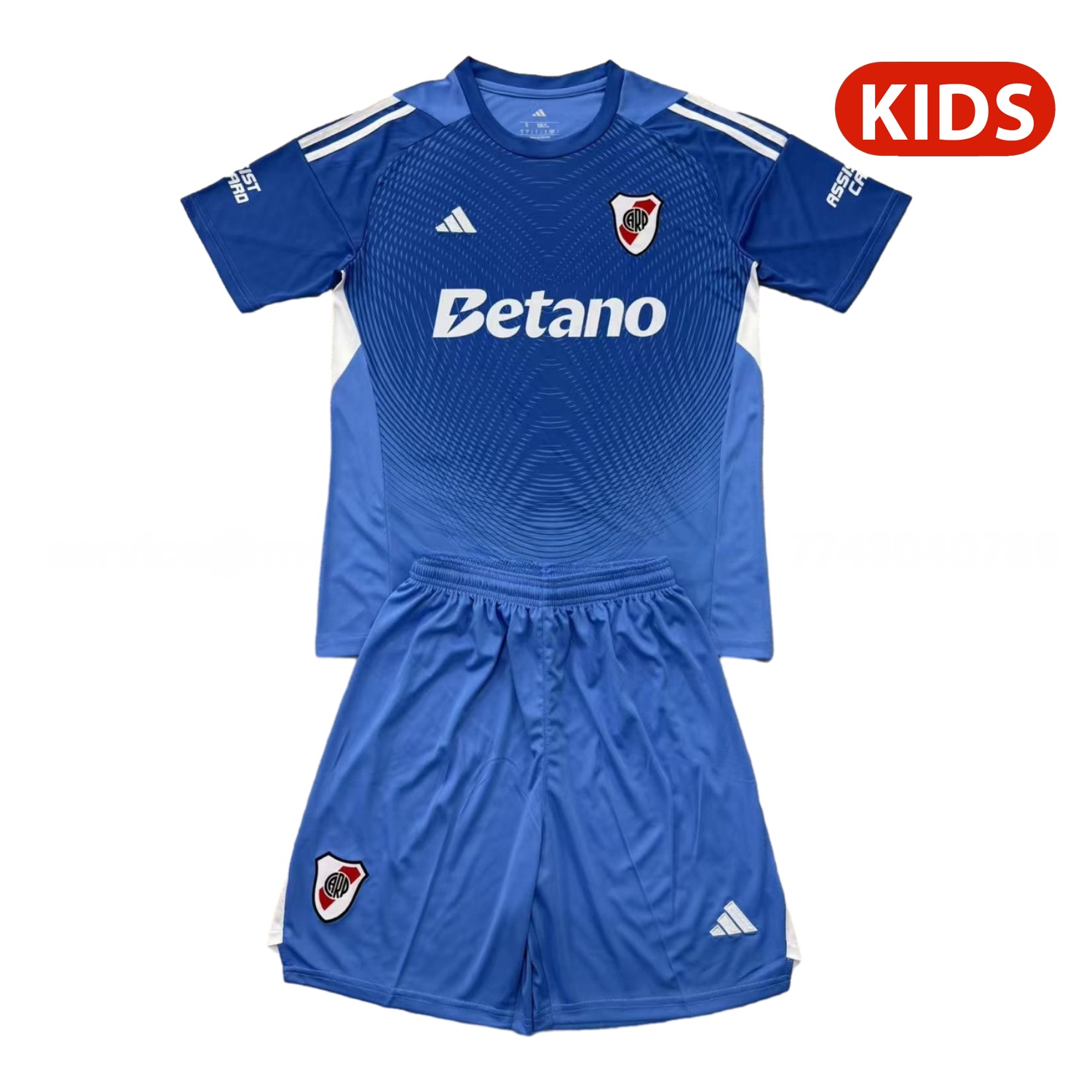 River Plate 25-26 Blue Goalkeeper Kids Kit - JerseysGala