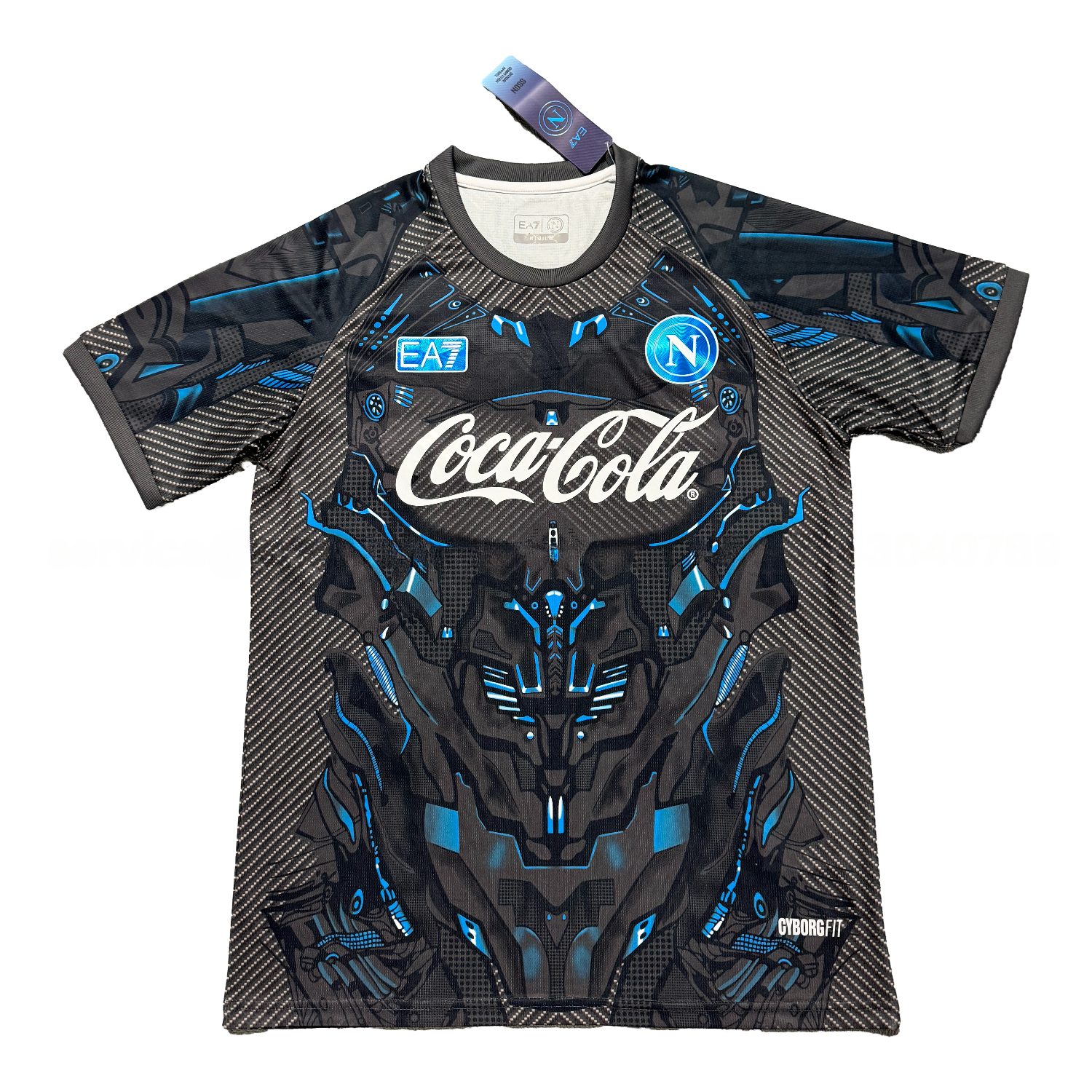 Napoli 25-26 Black Mecha Training Jersey - Fans Version - JerseysGala