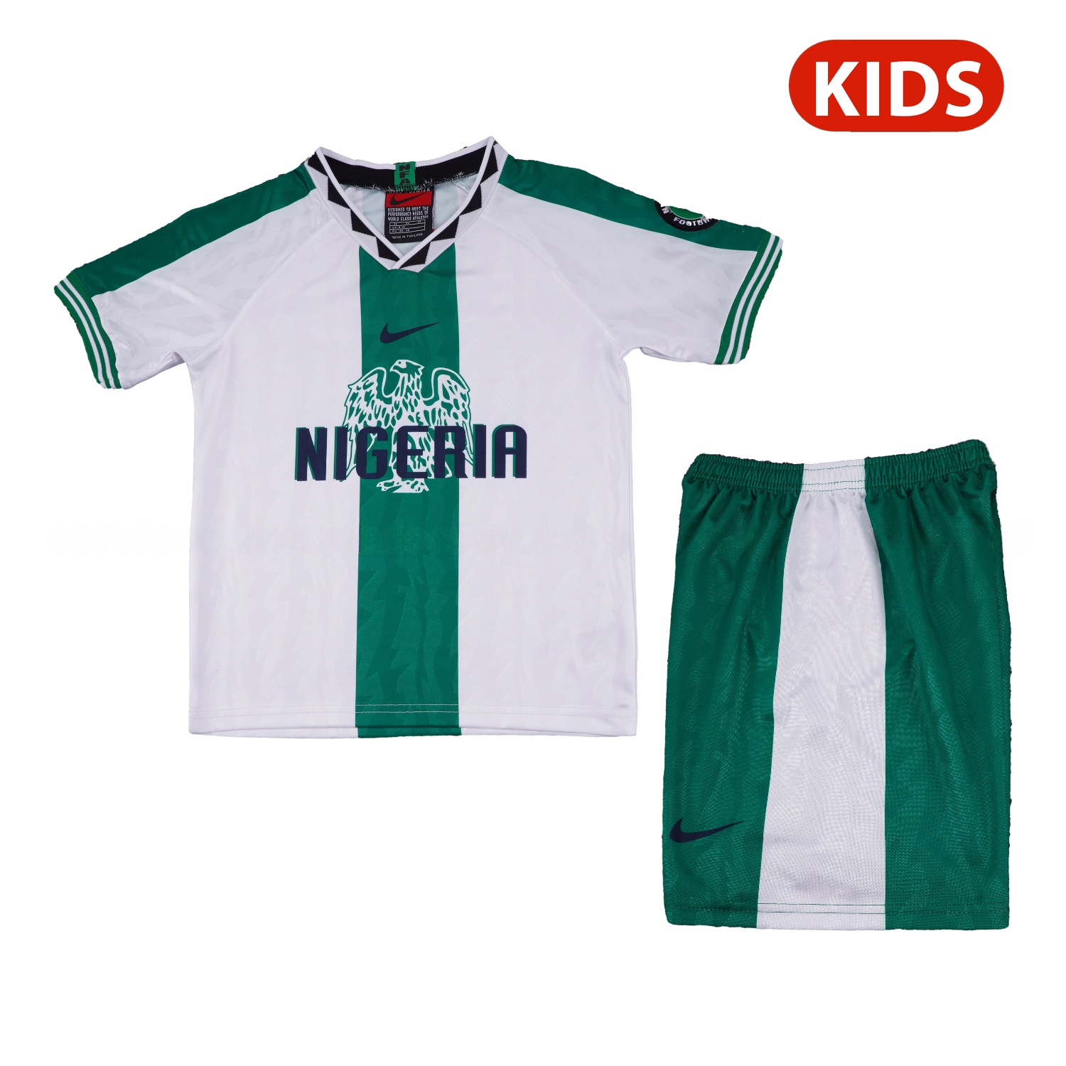 Retro Nigeria 1996 Away Kids Kit - JerseysGala