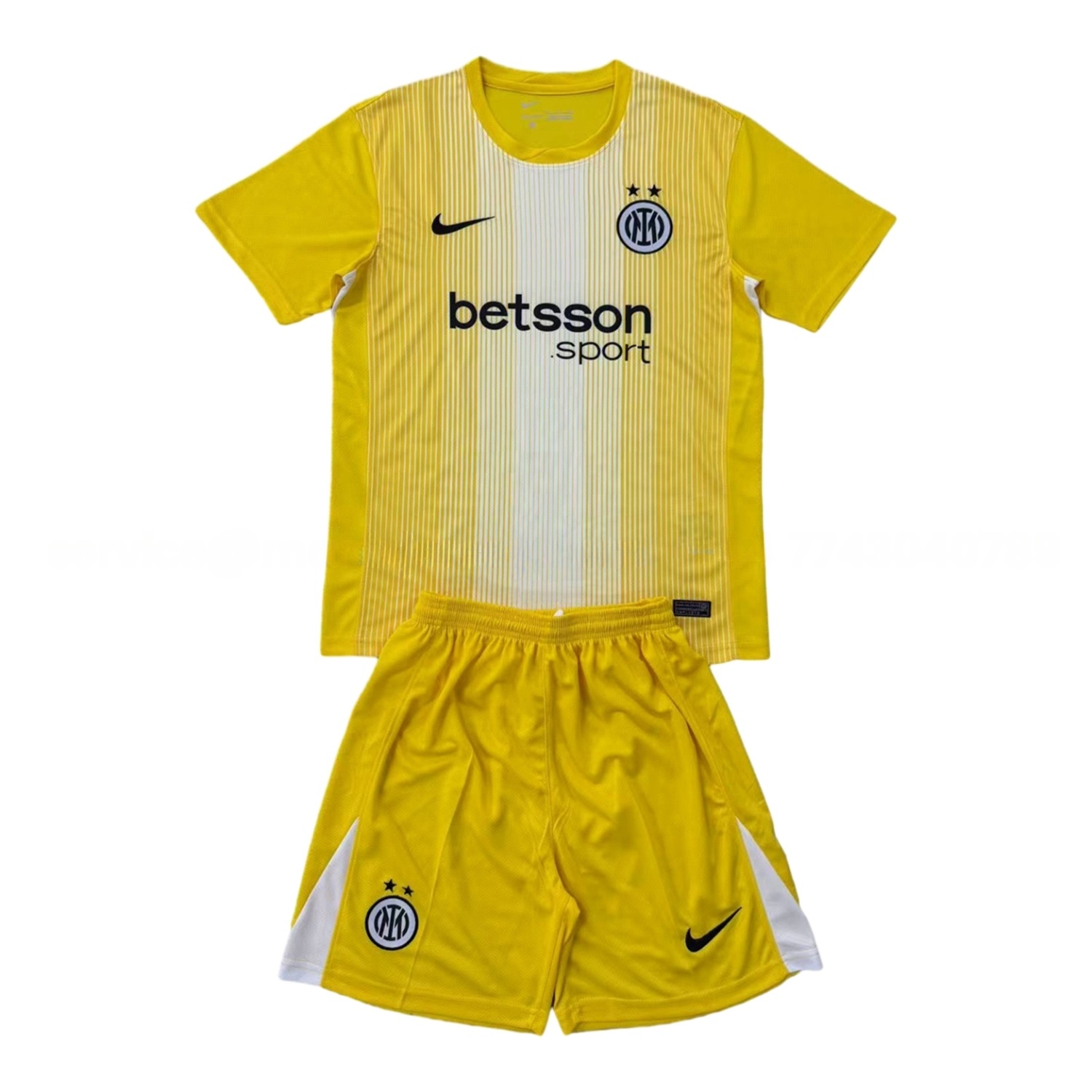 Inter Milan 25-26 Yellow Goalkeeper Men's Adult Jersey Set - Fans Version - JerseysGala