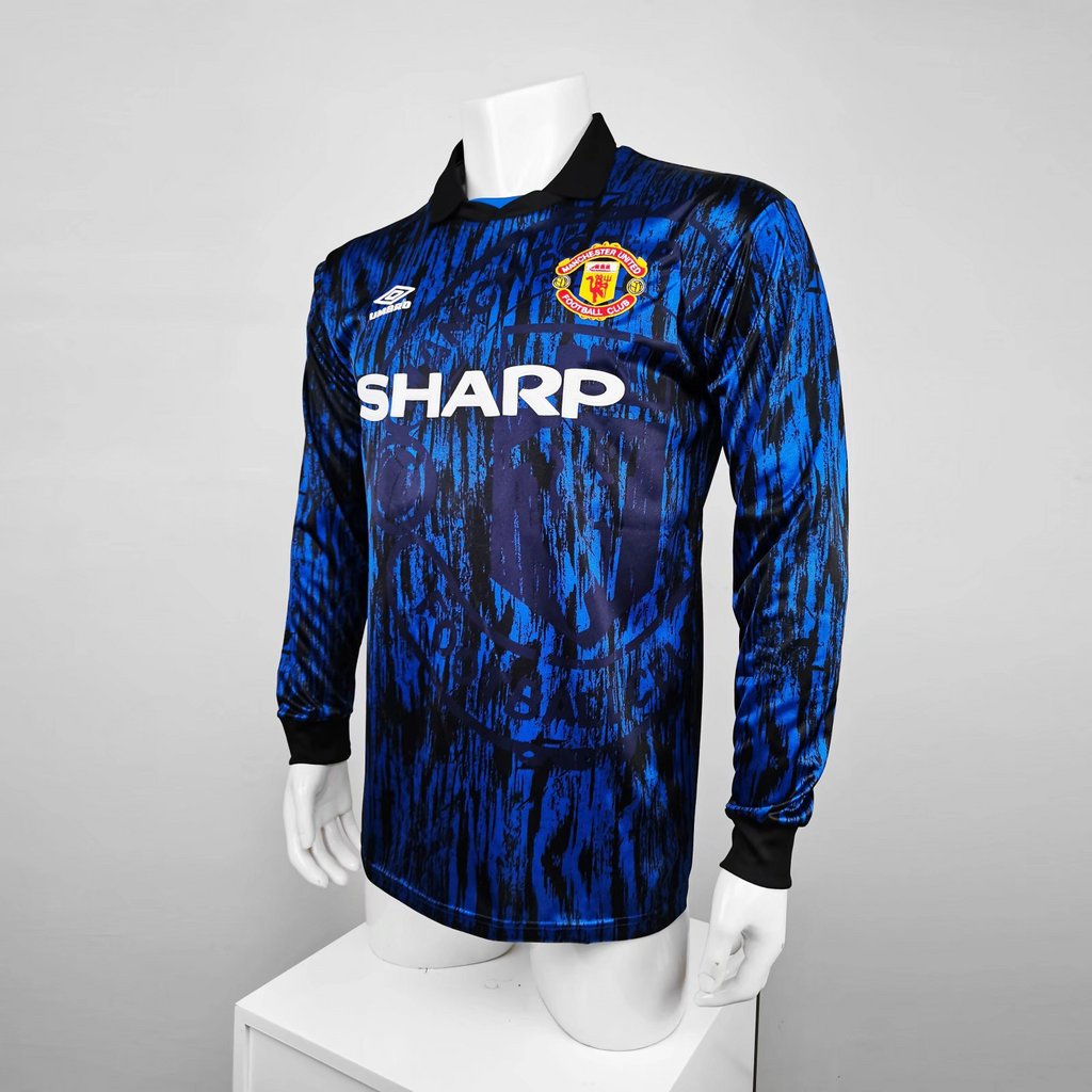 Retro Manchester United 92-94 Away Long Sleeve Jersey - JerseysGala