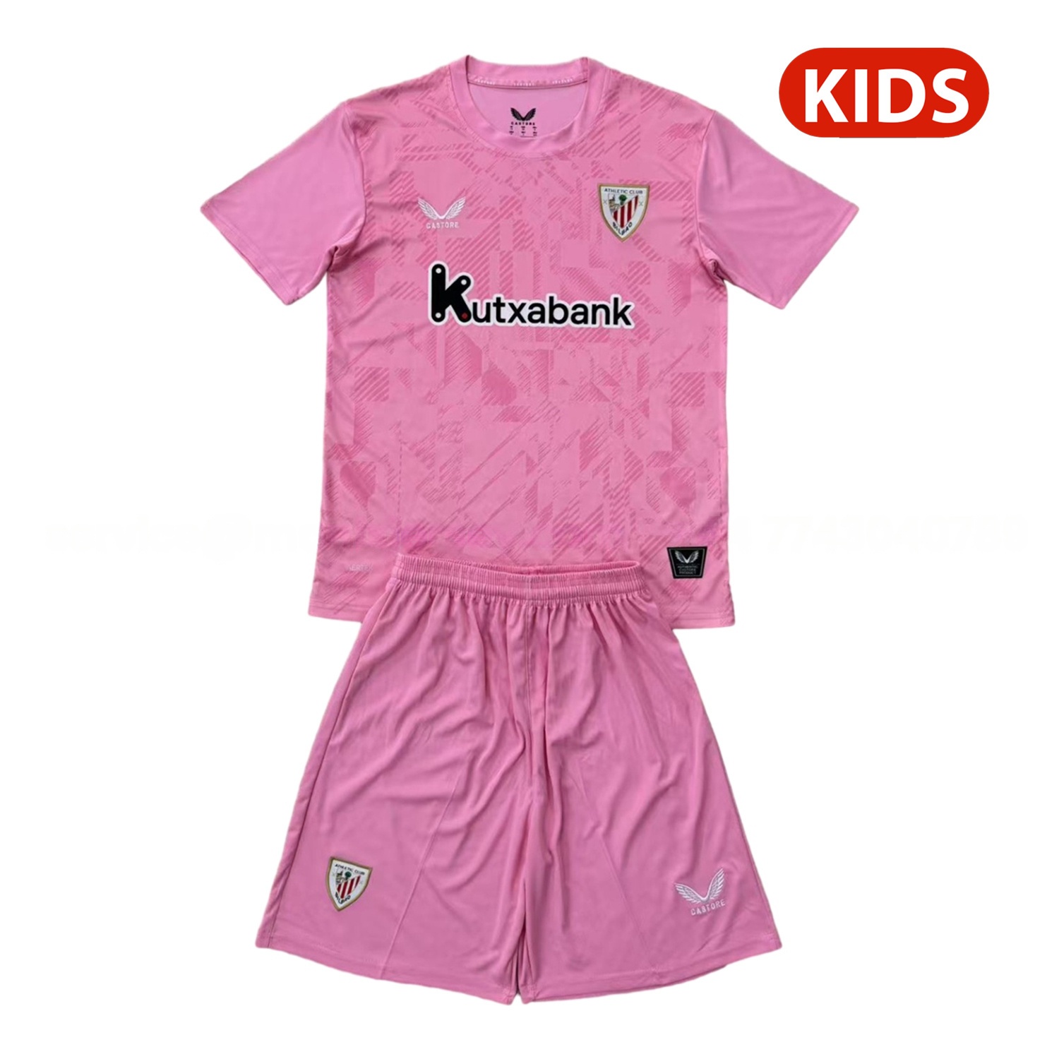 Athletic Bilbao 25-26 Pink Goalkeeper Kids Kit - JerseysGala