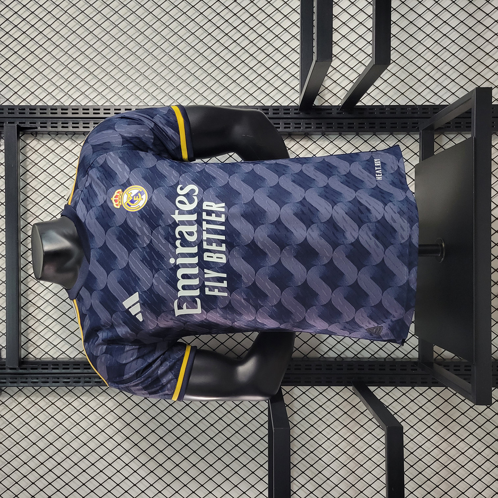 Real Madrid 23-24 Away Blue Jersey - Player Version - JerseysGala