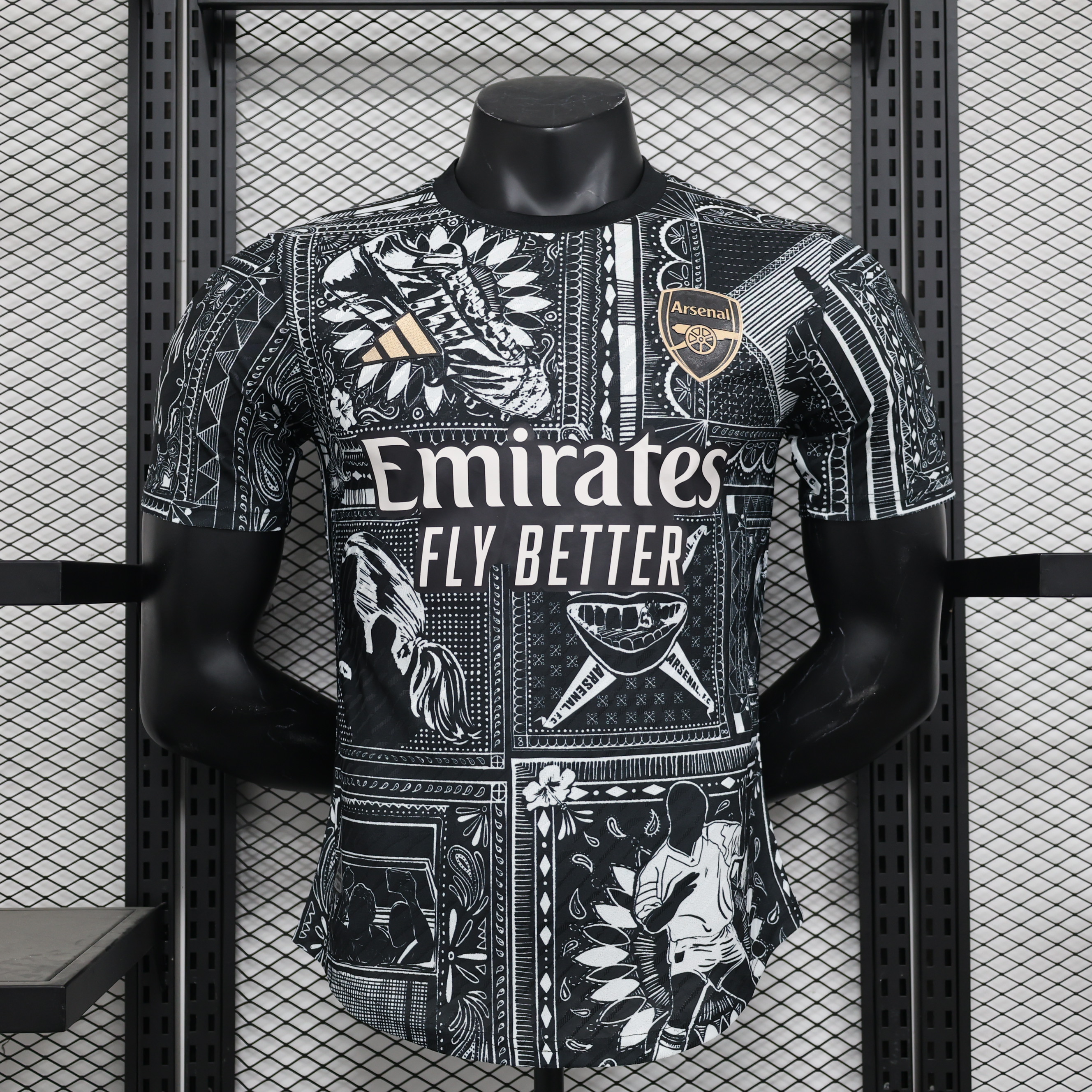 Arsenal x I-a-n.W-r-i-g-h-t 23-24 Pre-match Jersey - Player Version - JerseysGala