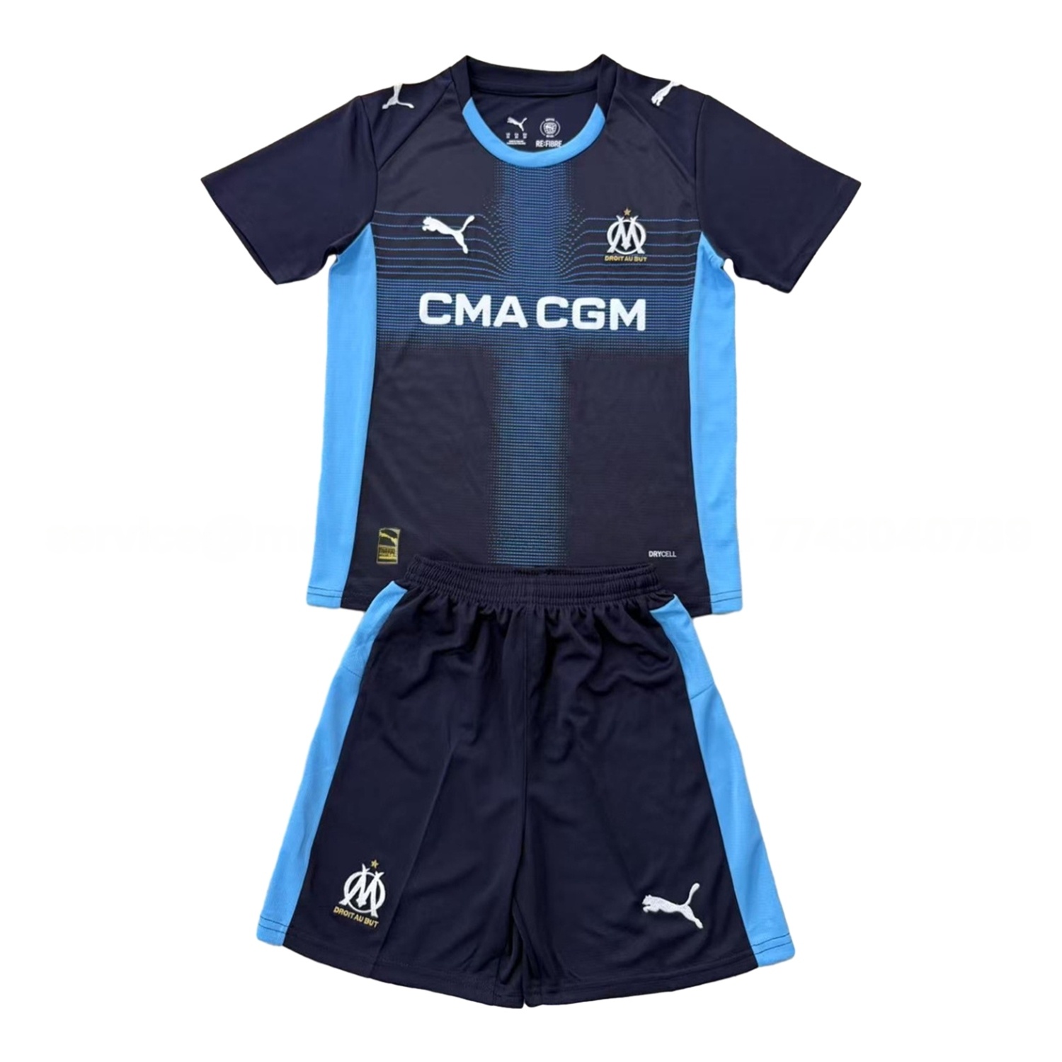 Marseille 25-26 Away Men's Adult Jersey Set - Fans Version - JerseysGala