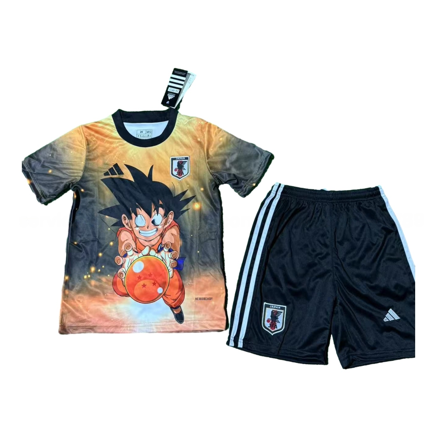 Japan 25-26 Little Goku's Kamehameha Special Kids Kit - JerseysGala