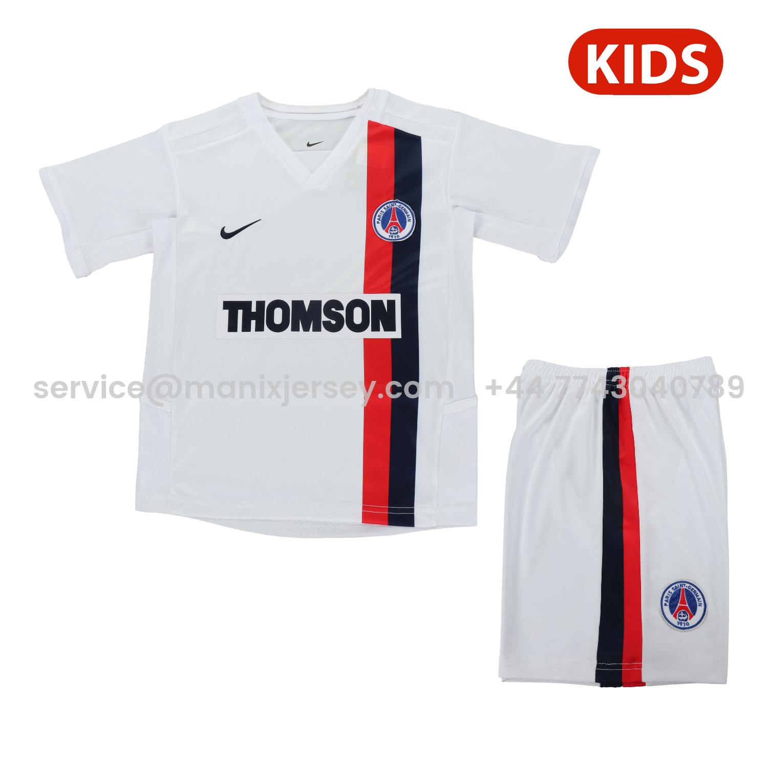 Retro Paris Saint-Germain PSG 2002-03 Away Kids Kit - JerseysGala