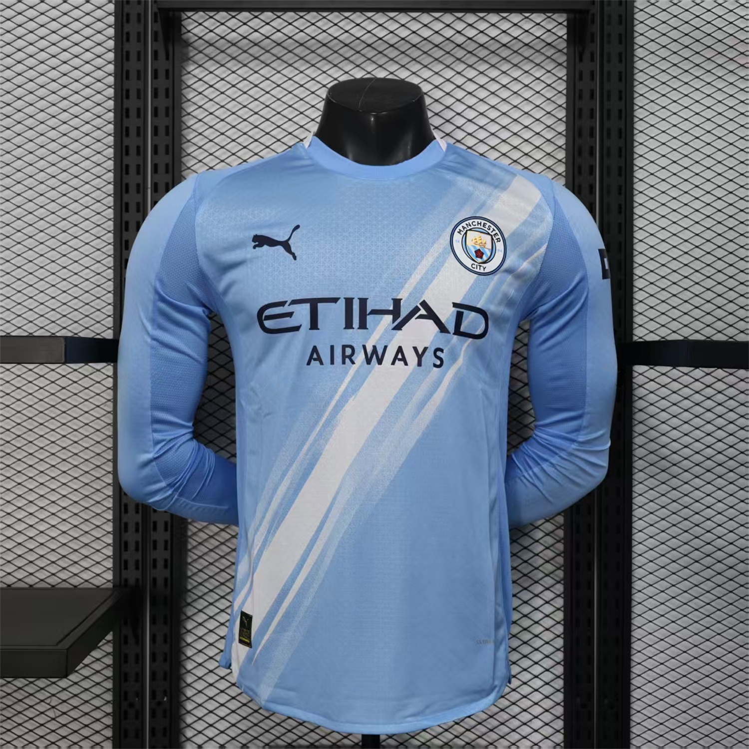 Manchester City 25-26 Home Long Sleeves Jersey - Player Version - JerseysGala