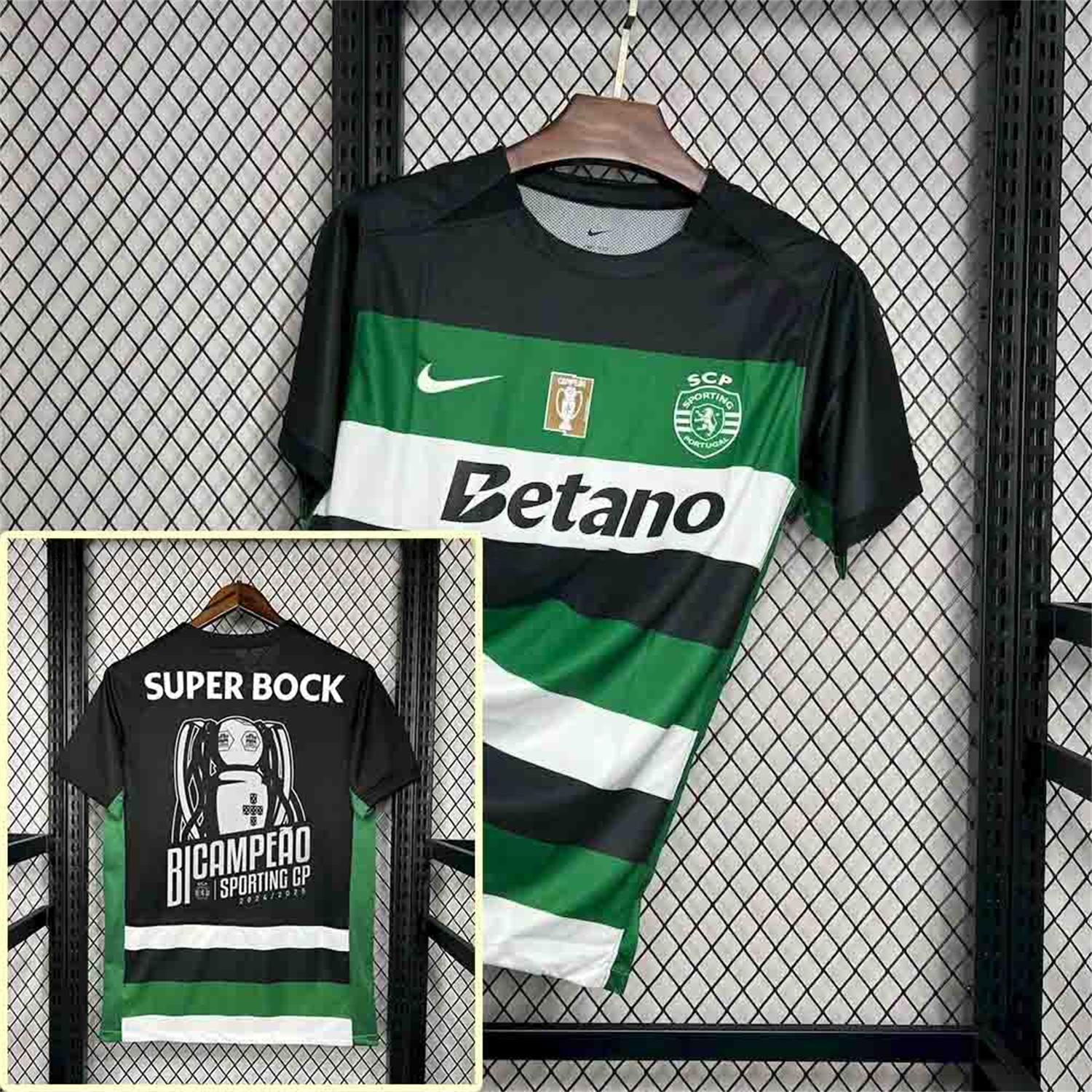 Sporting CP Portugal 24-25 Home Jersey - Fans Version - Champion Version - JerseysGala