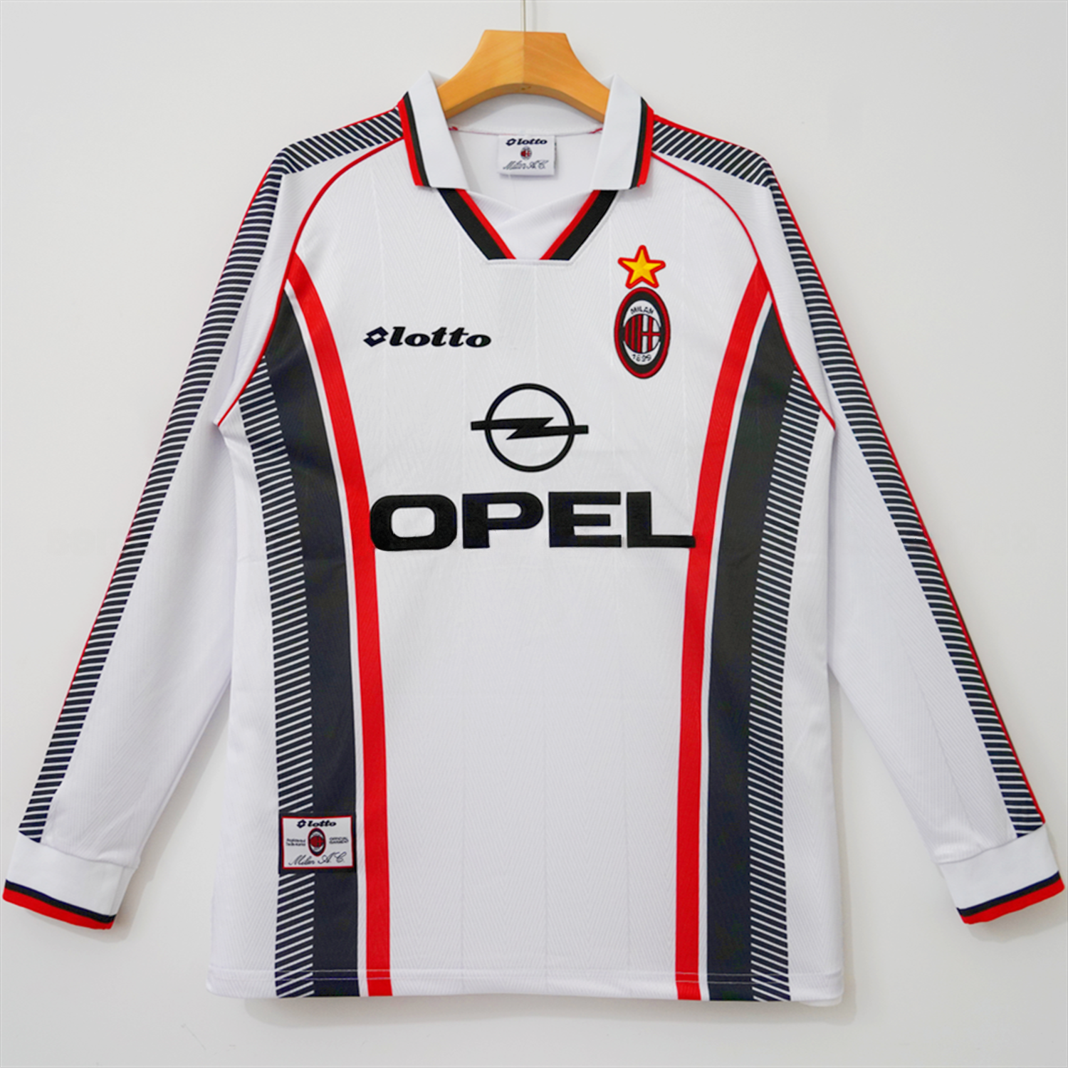 Retro AC Milan 1997-98 Away Long Sleeves Jersey - JerseysGala