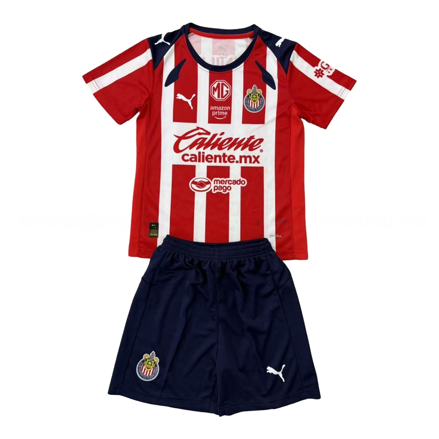 Chivas de Guadalajara 25-26 Home Men's Adult Jersey Set - Fans Version - JerseysGala