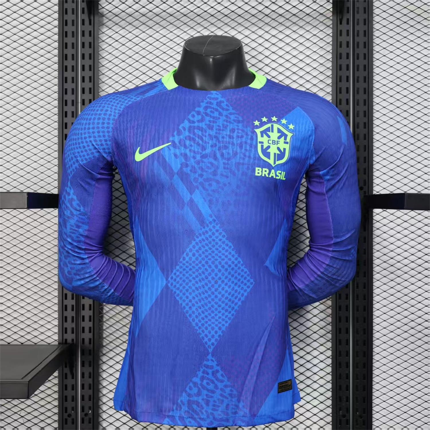 Brazil 2025 Women's Team Away Long Sleeves Jersey - Men's Player Version - JerseysGala