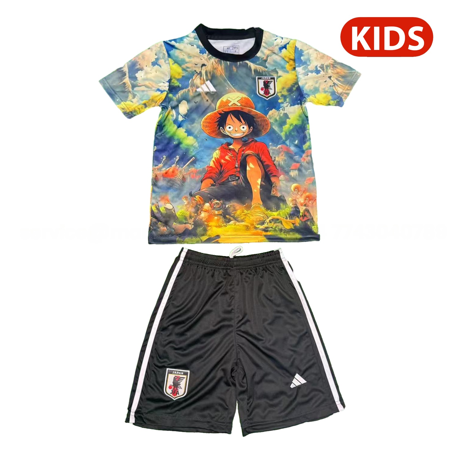 Japan 25-26 Luffy In The Beautiful Scenery Special Kids Kit - JerseysGala