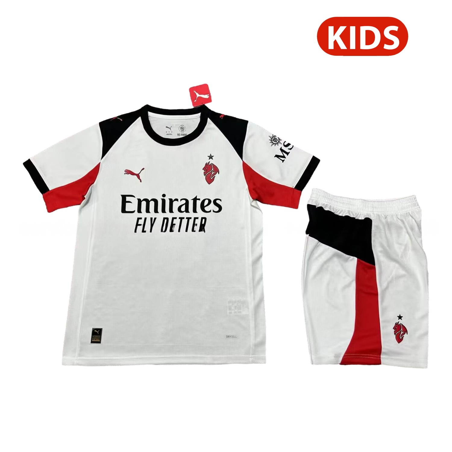 AC Milan 25-26 Away Men's Adult Jersey Set - Fans Version - JerseysGala