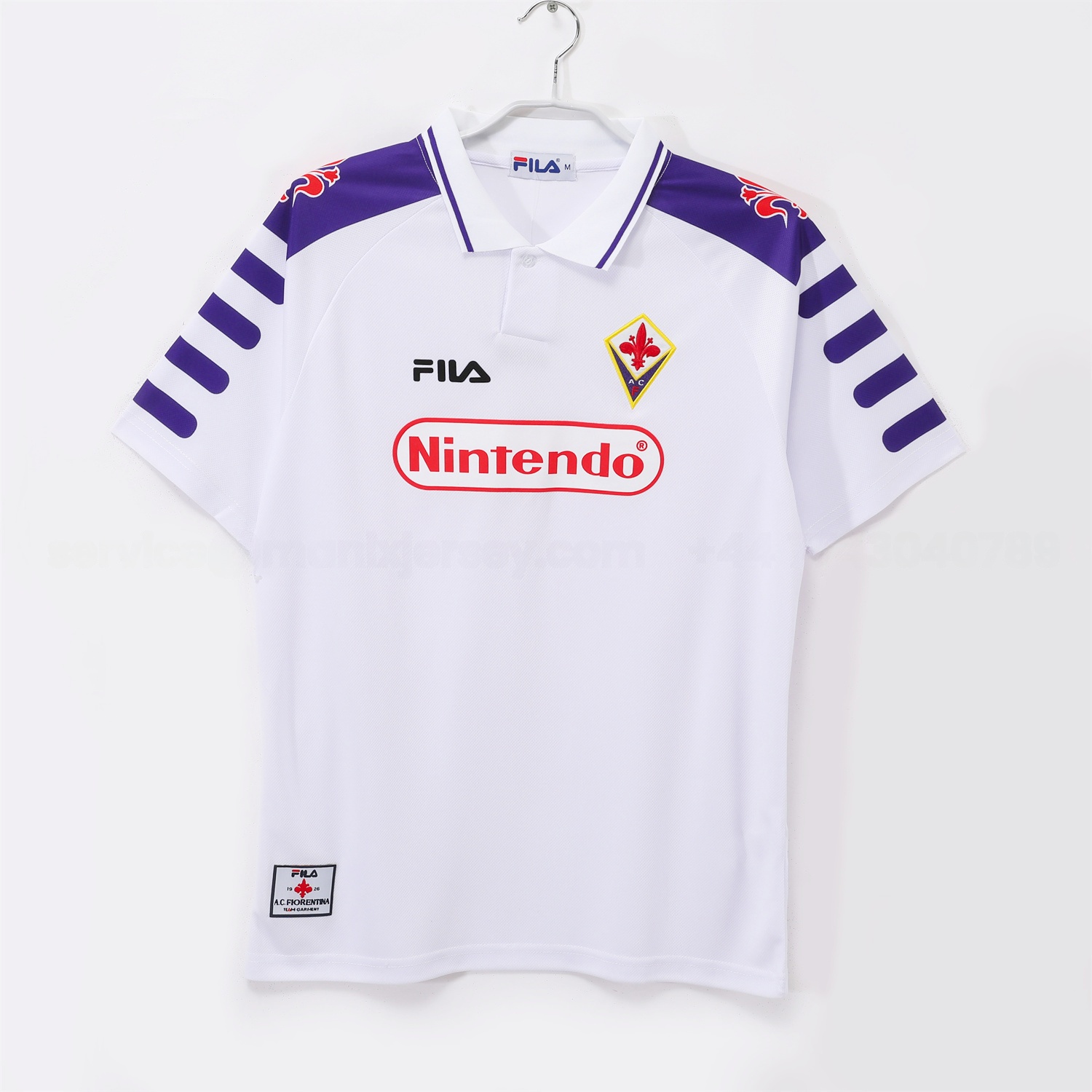 Retro Fiorentina 1998-99 Away White Jersey - JerseysGala