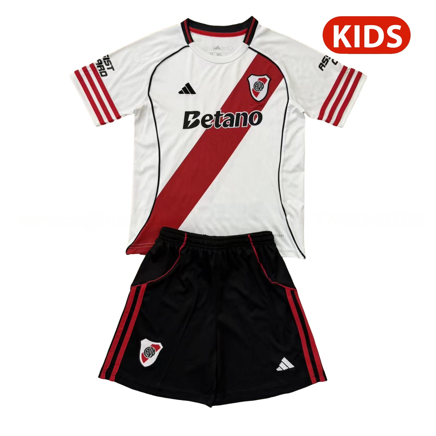 River Plate 25-26 Home Kids Kit - JerseysGala