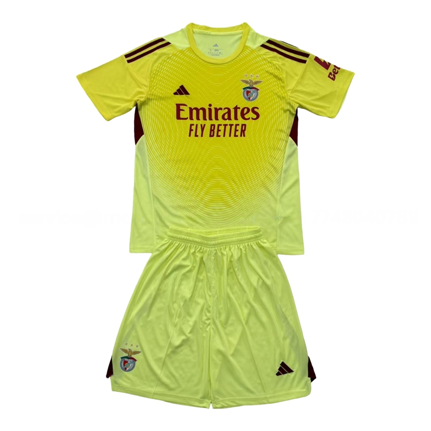 Benfica 25-26 Yellow Goalkeeper Men's Adult Jersey Set - Fans Version - JerseysGala