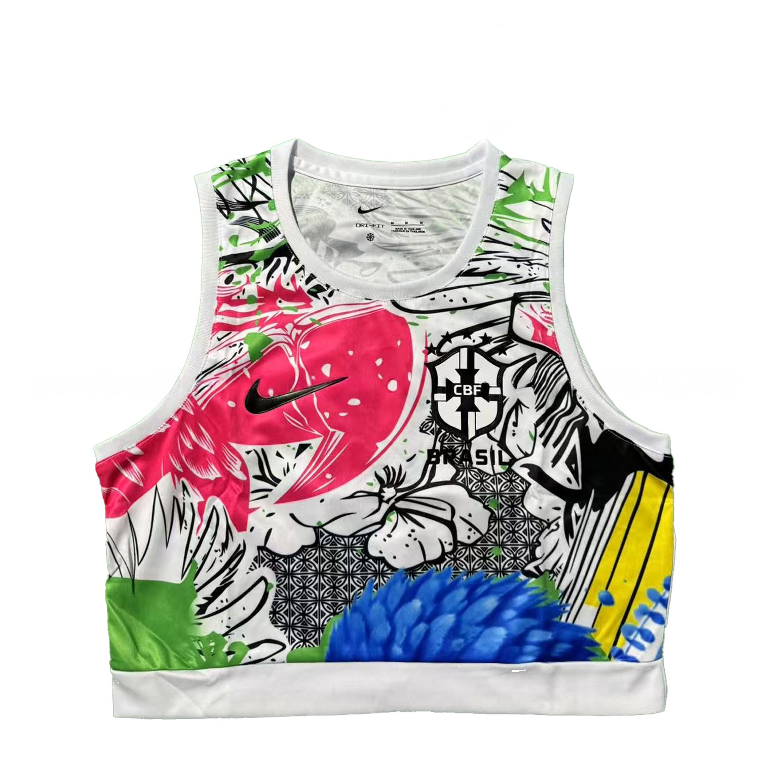 Women's Brazil 25-26 Red Parrot Yoga Vest - JerseysGala