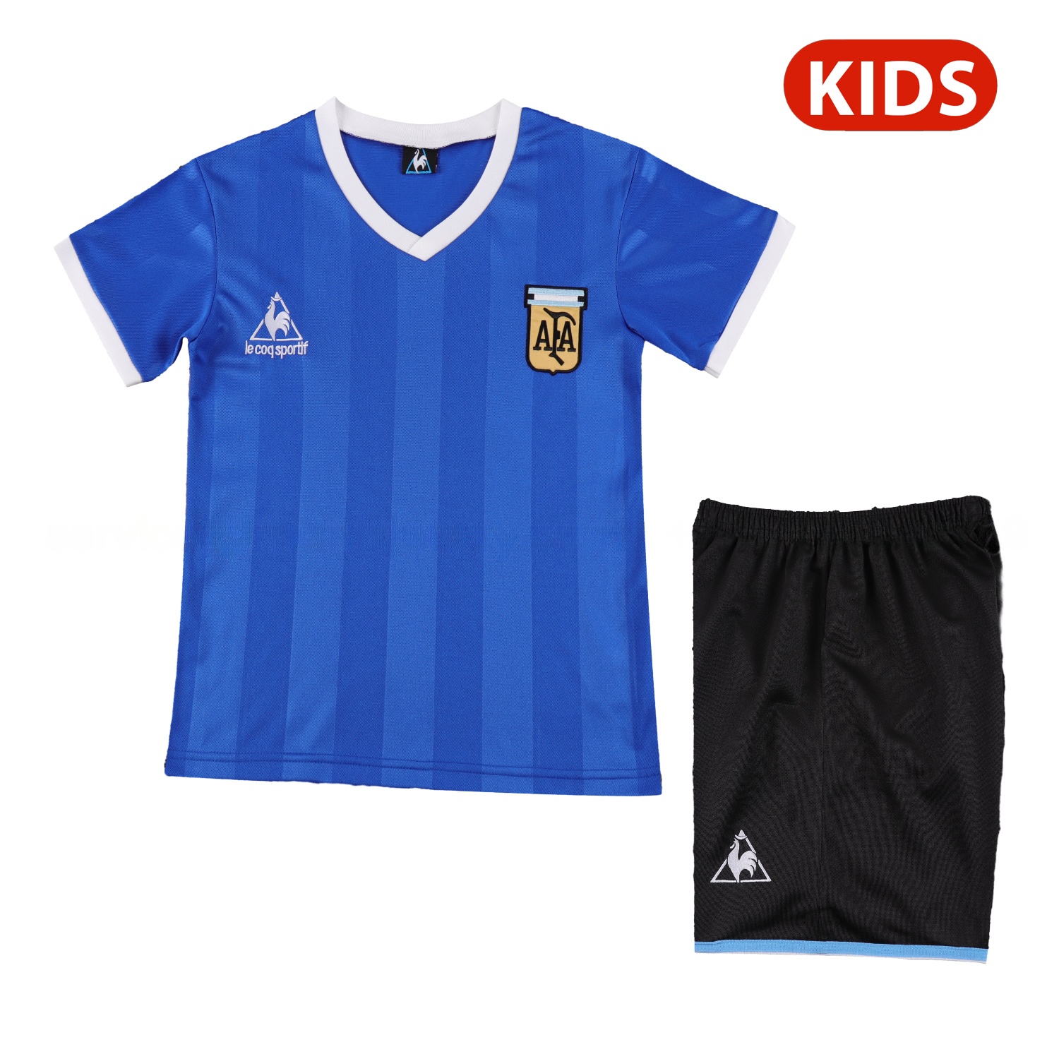 Retro Argentina 1986 Away Kids Kit - JerseysGala