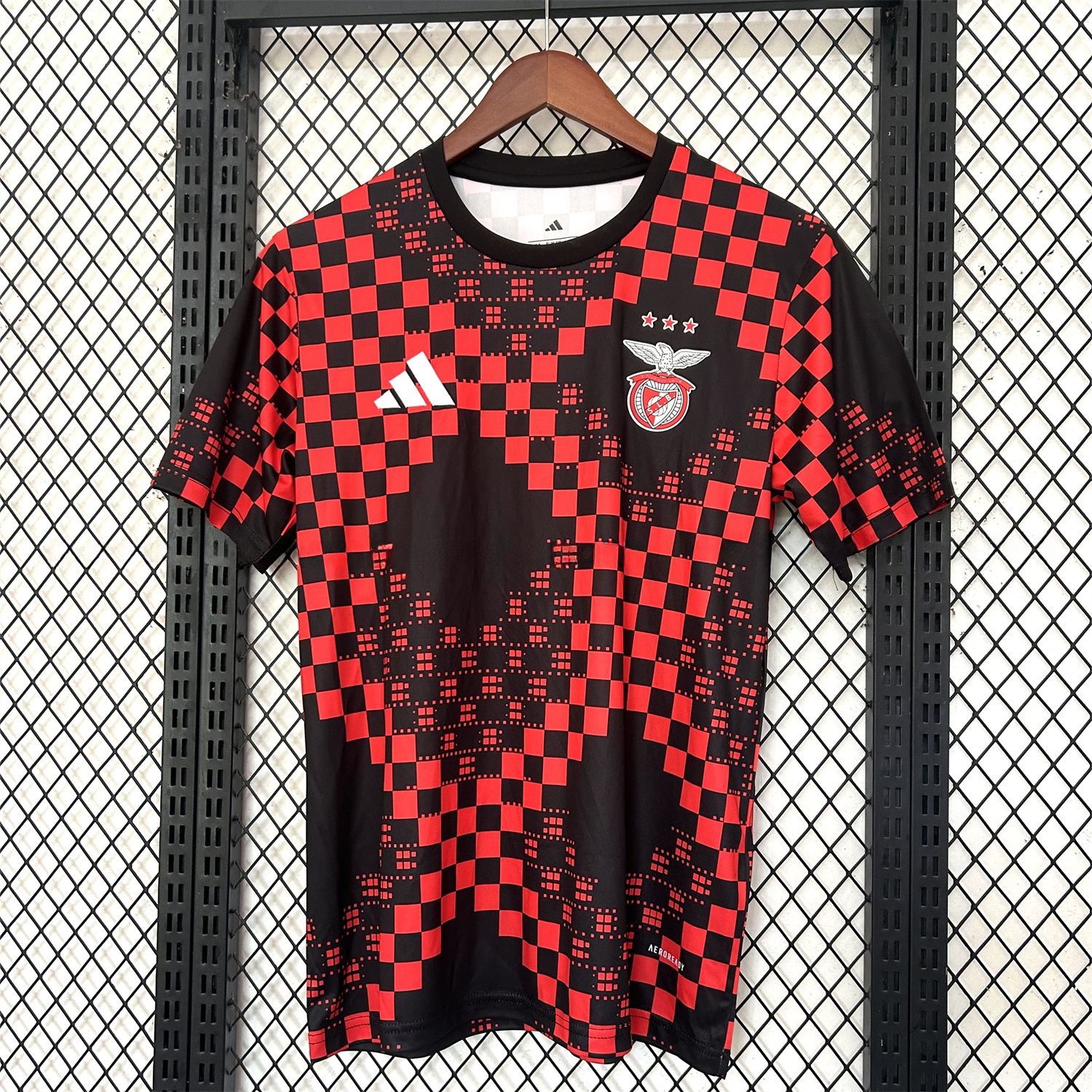 Benfica 25-26 Black Red Pre-Match Training Jersey - Fans Version - JerseysGala