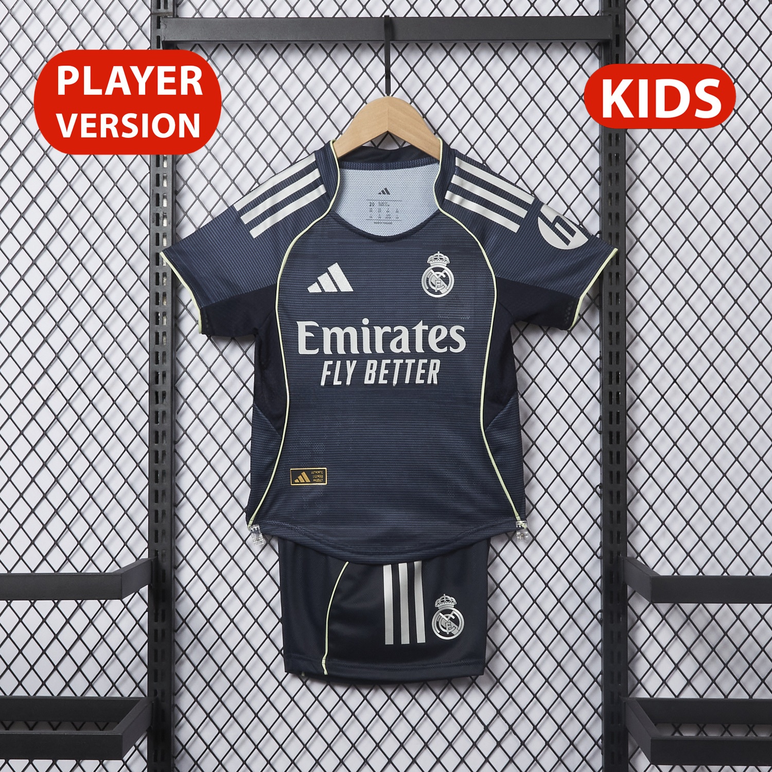 Real Madrid 25-26 Away Kids Kit - Player Version - JerseysGala