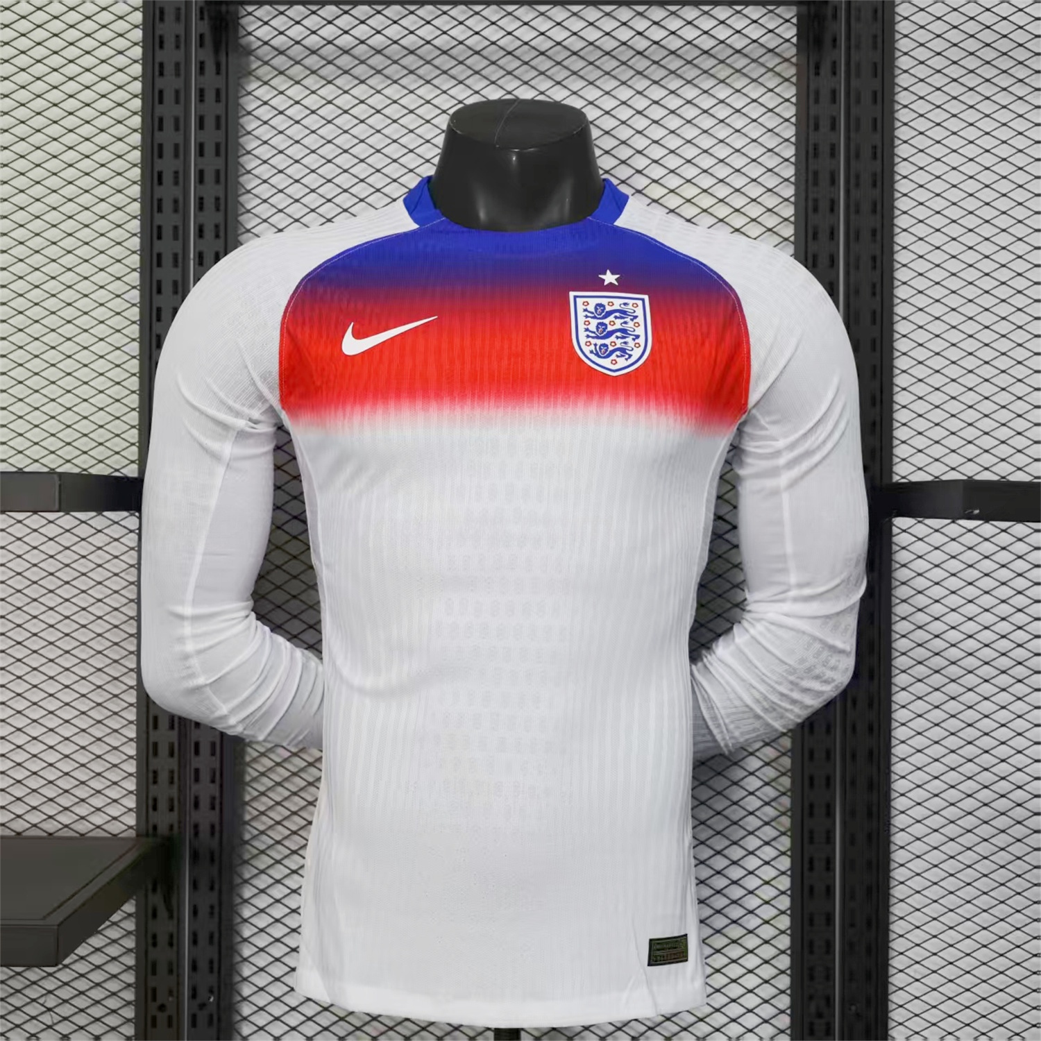 England 2025 Women's Team Home Jersey - Men's Long Sleeves Player Version - JerseysGala