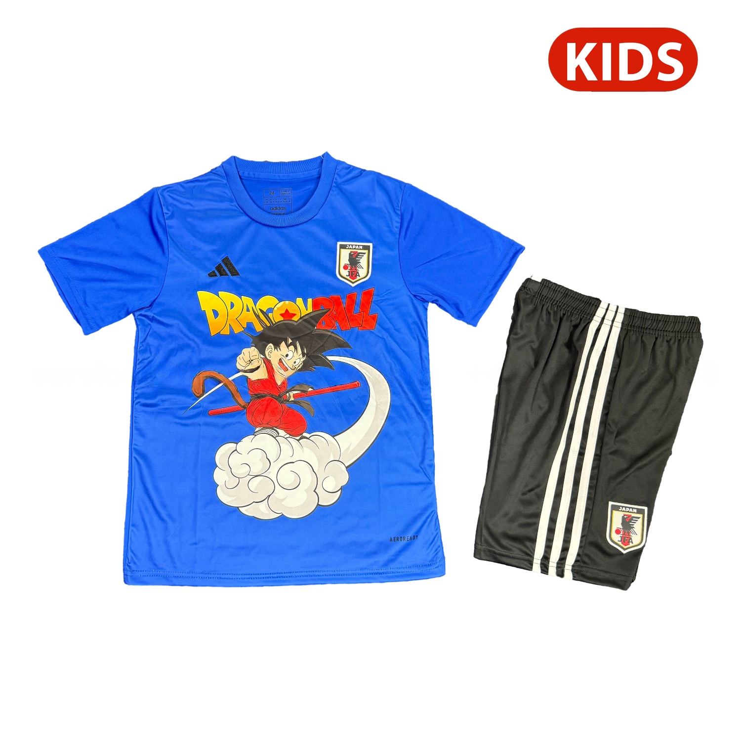 Japan 25-26 Dragon Ball Son Goku And Somersault Cloud Blue Special Kids Kit - JerseysGala