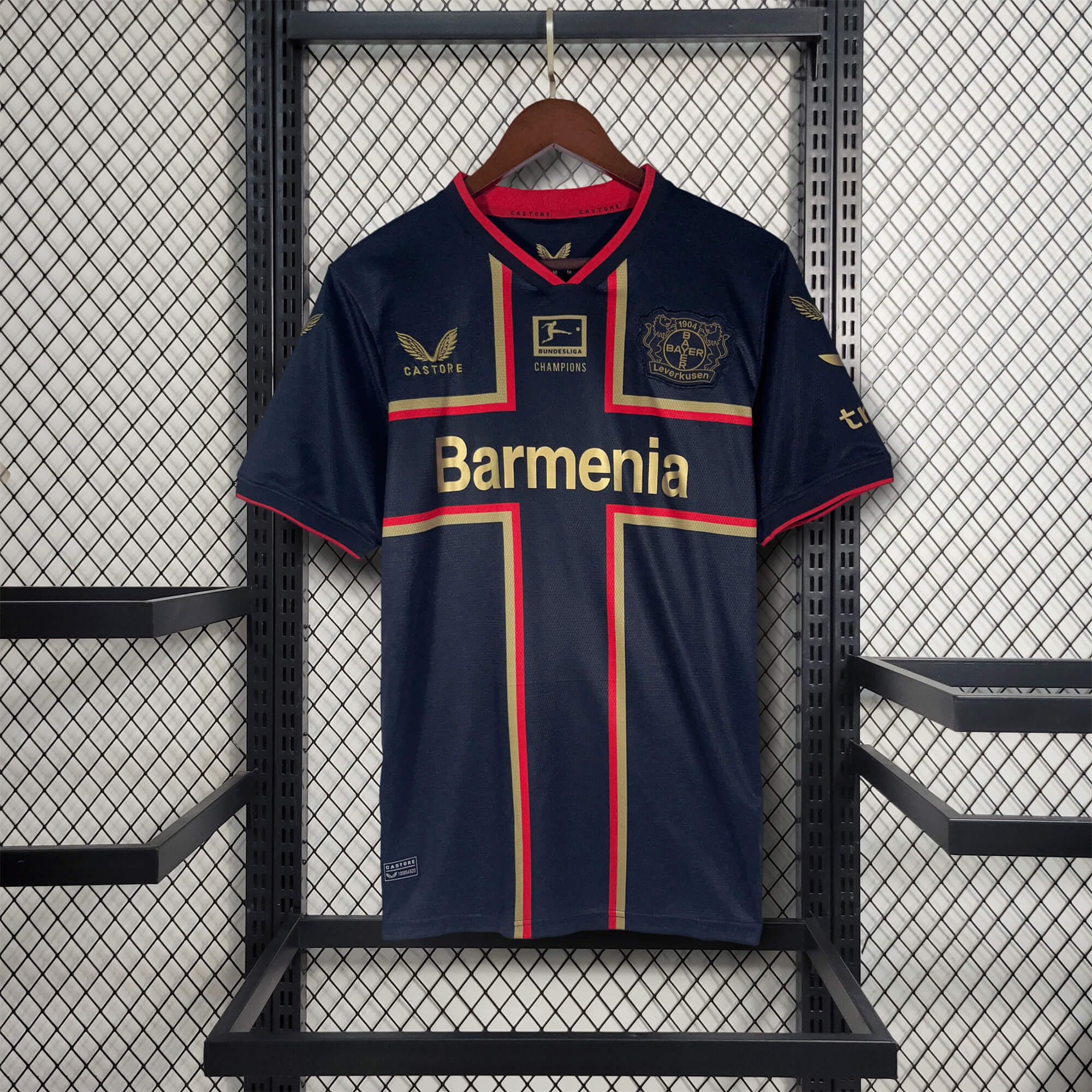 Bayer 04 Leverkusen 23-24 Black & Gold Champion Edition Jersey - Fans Version - JerseysGala