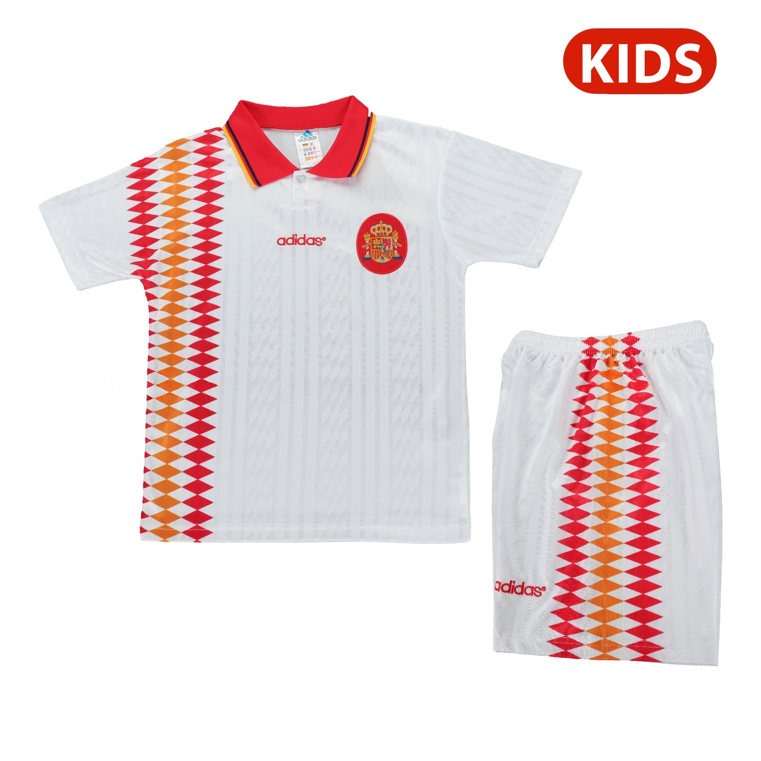 Retro Spain 1994 Away Kids Kit - JerseysGala