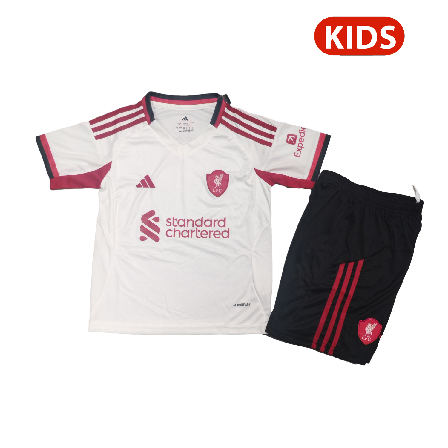 Liver.pool 25-26 Away White 25-26 Kids Kit - JerseysGala