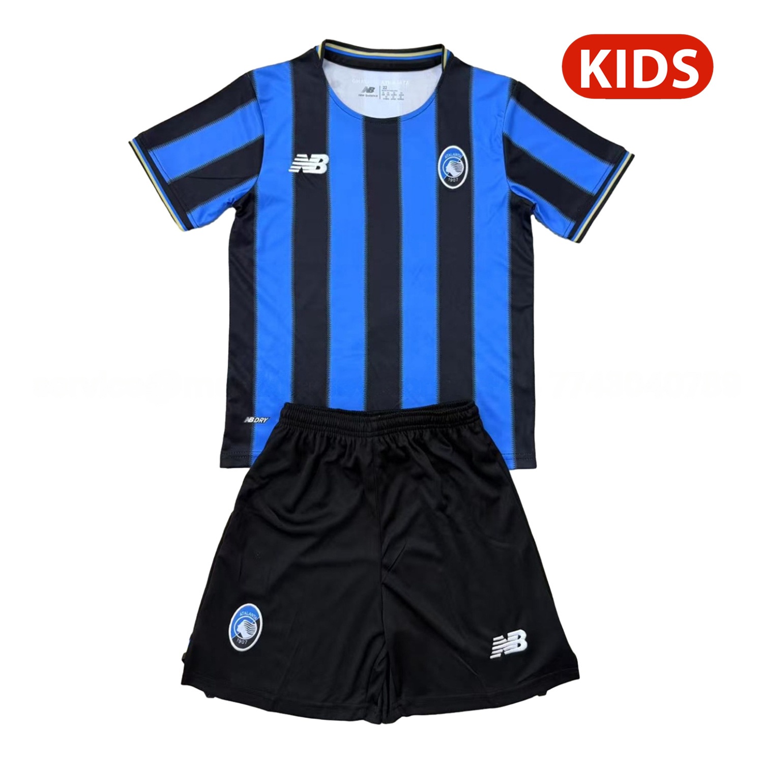 Atalanta 25-26 Home Unsponsored Kids Kit - JerseysGala