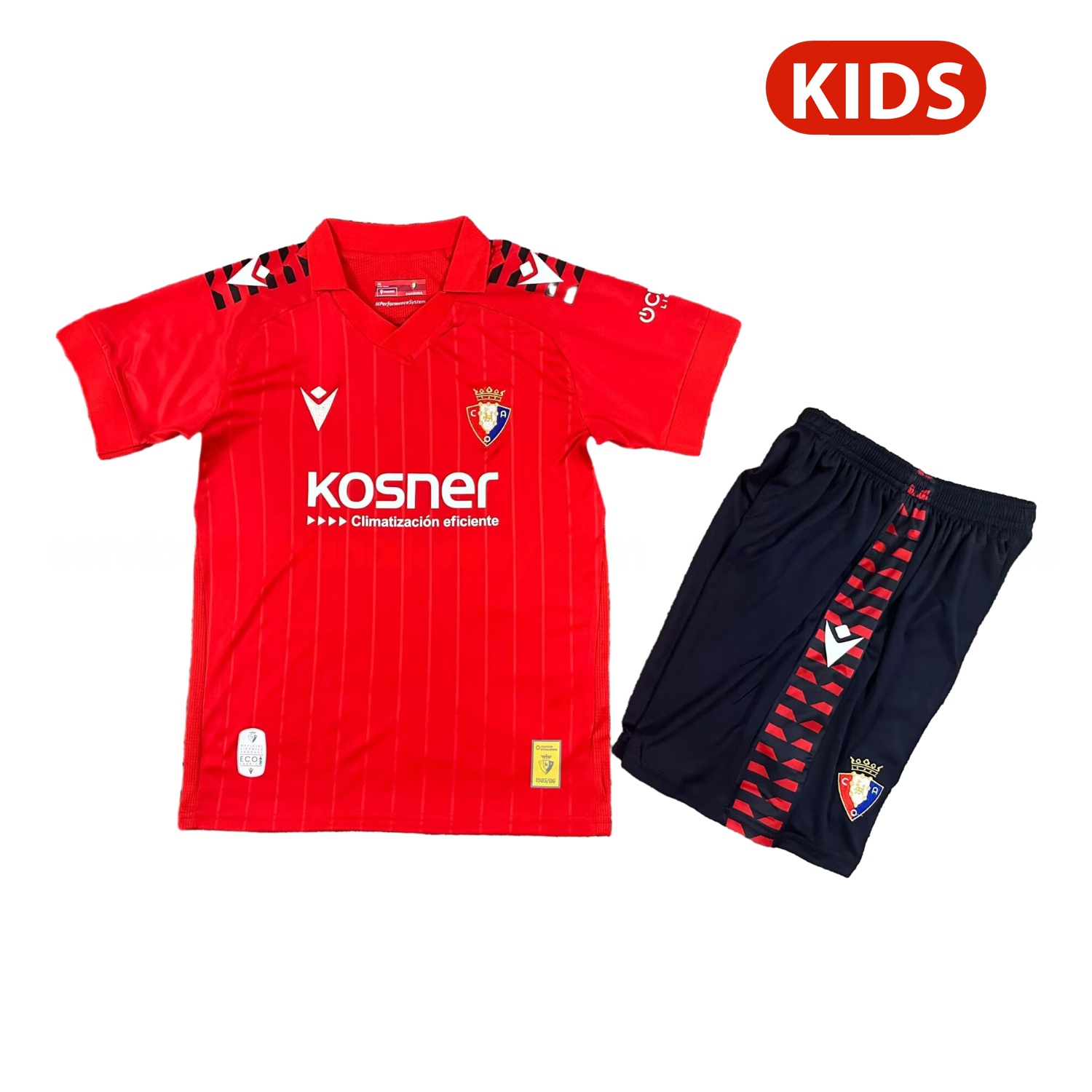 Osasuna 25-26 Home Kids Kit - JerseysGala