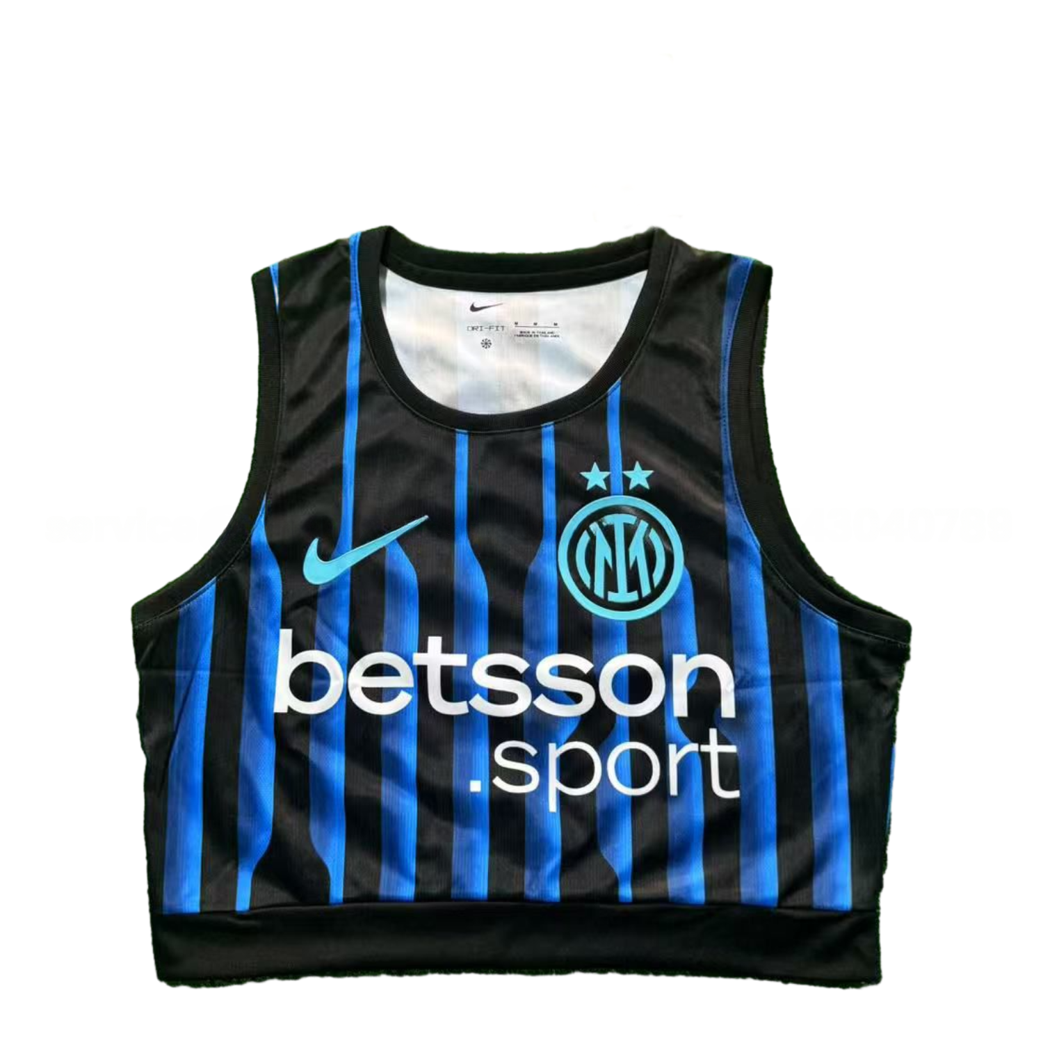 Women's Inter Milan 25-26 Home Blue And Black Yoga Vest - JerseysGala