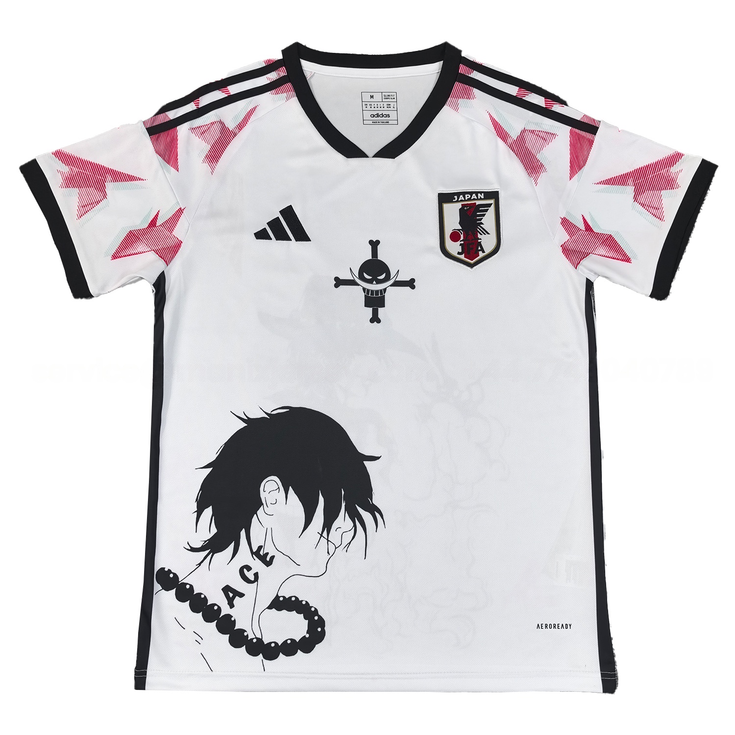 Japan 25-26 Ace Silhouette White Jersey - Fans Version - JerseysGala