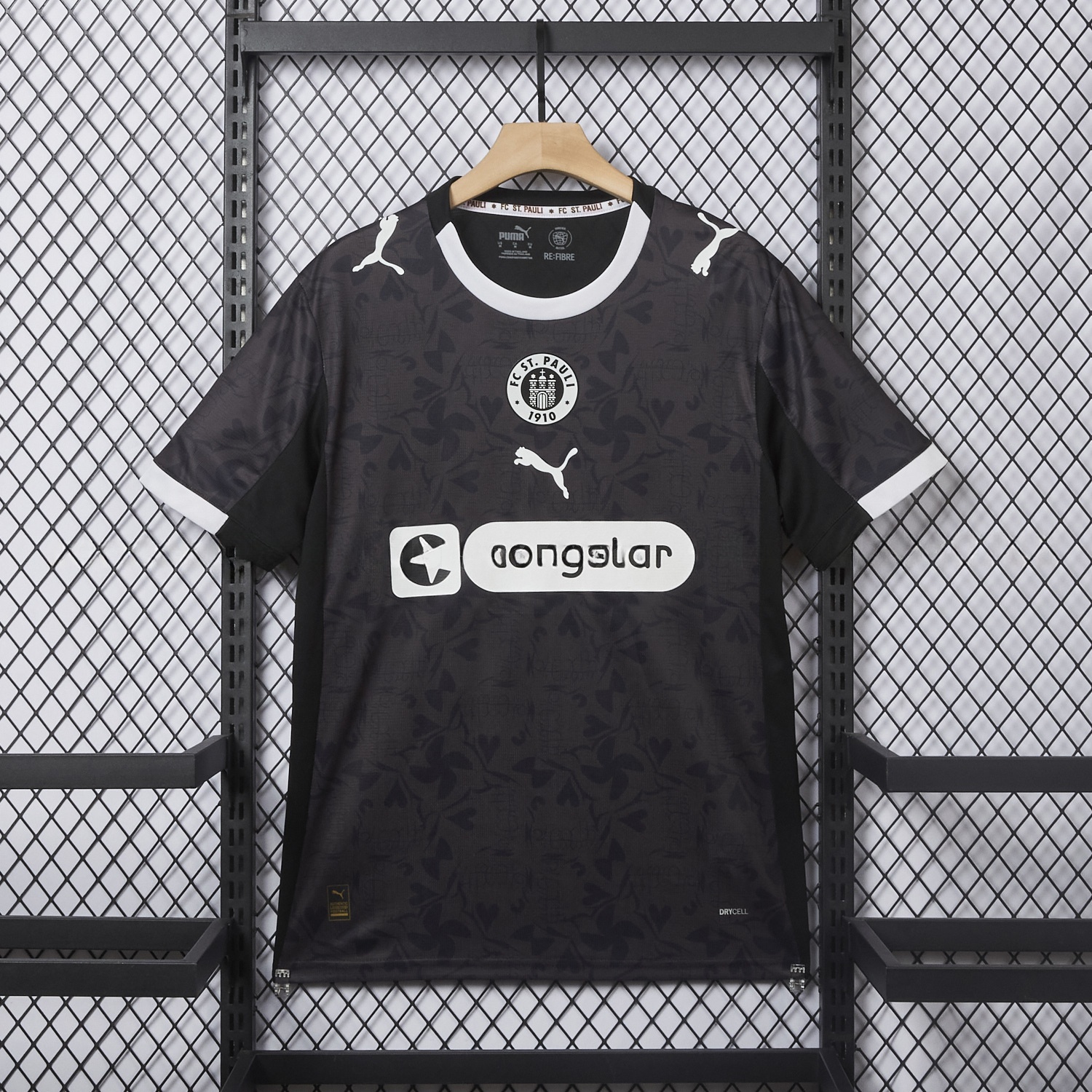 St. Pauli 25-26 Third Black Jersey - Fans Version - JerseysGala