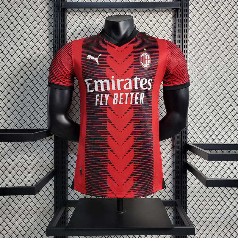 AC Milan 23-24 Home Stadium Jersey - Player Version - JerseysGala