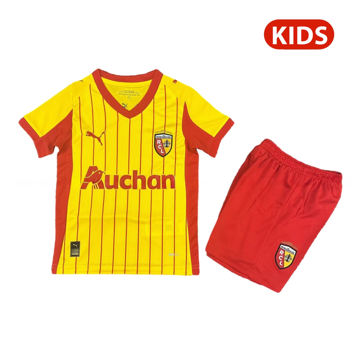 RC Lens 25-26 Home Kids Kit - JerseysGala