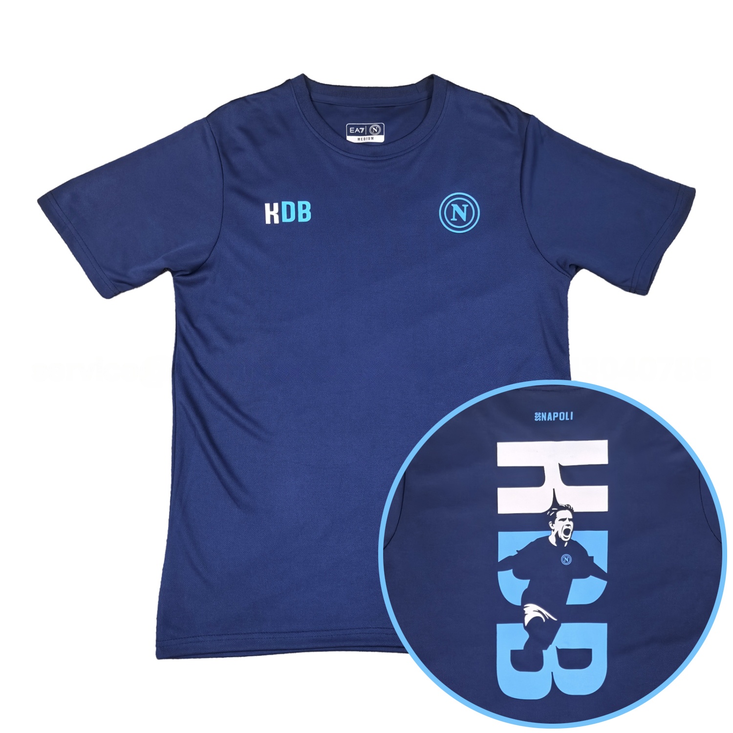 Napoli 25-26 KDB Special Commemorative Blue T-Shirt - JerseysGala