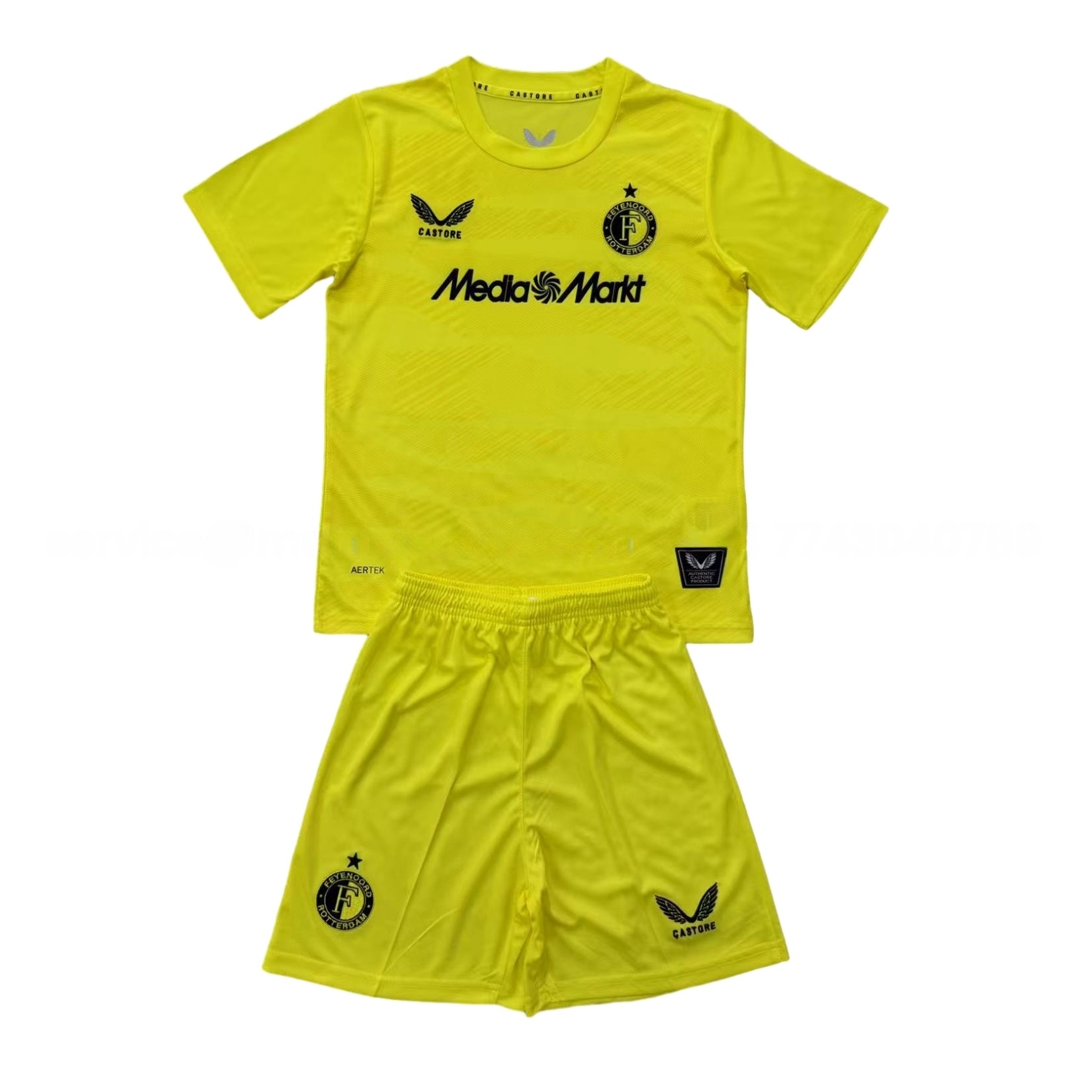 Feyenoord 25-26 Yellow Goalkeeper Men's Adult Jersey Set - Fans Version - JerseysGala