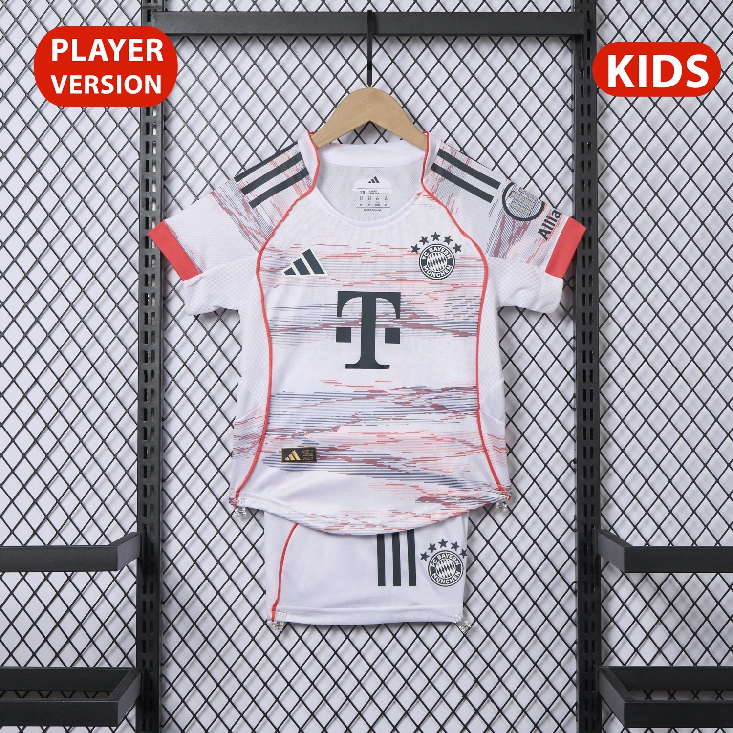 Bayern Munich 25-26 Away Kids Kit - Player Version - JerseysGala